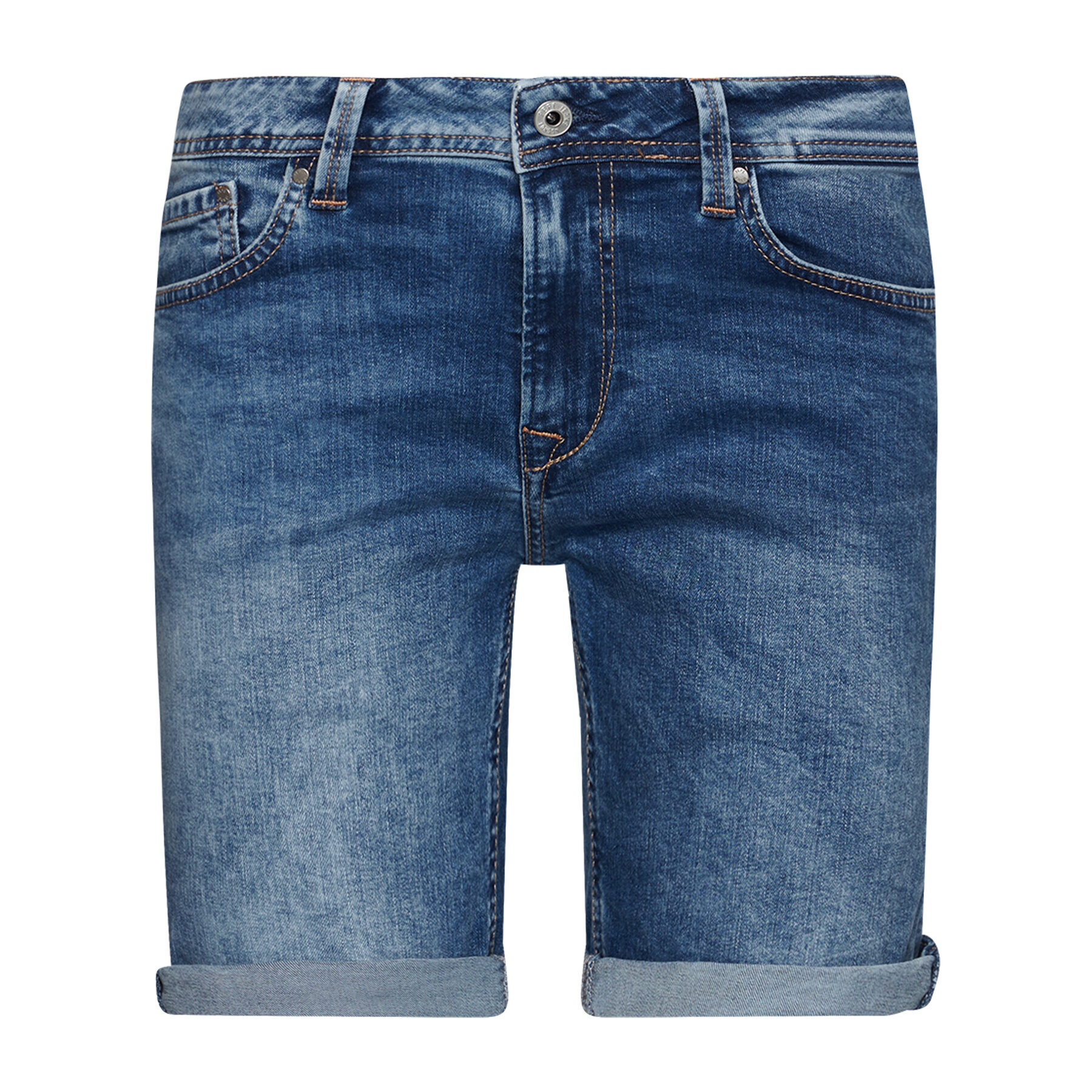 Pepe Jeans Džínové šortky Poppy PL800493 Modrá Regular Fit - Pepit.cz