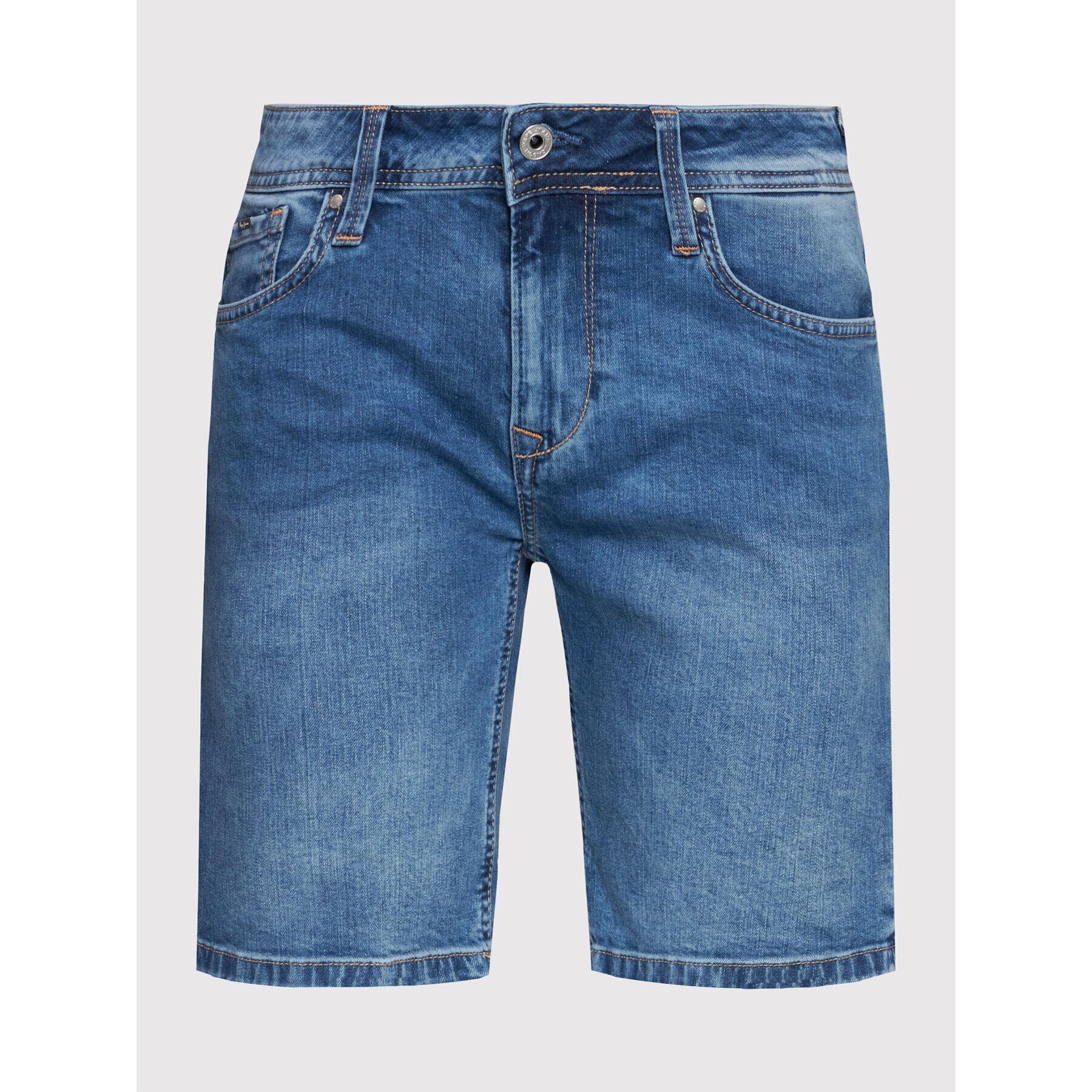 Pepe Jeans Džínové šortky Poppy PL801000 Modrá Regular Fit - Pepit.cz