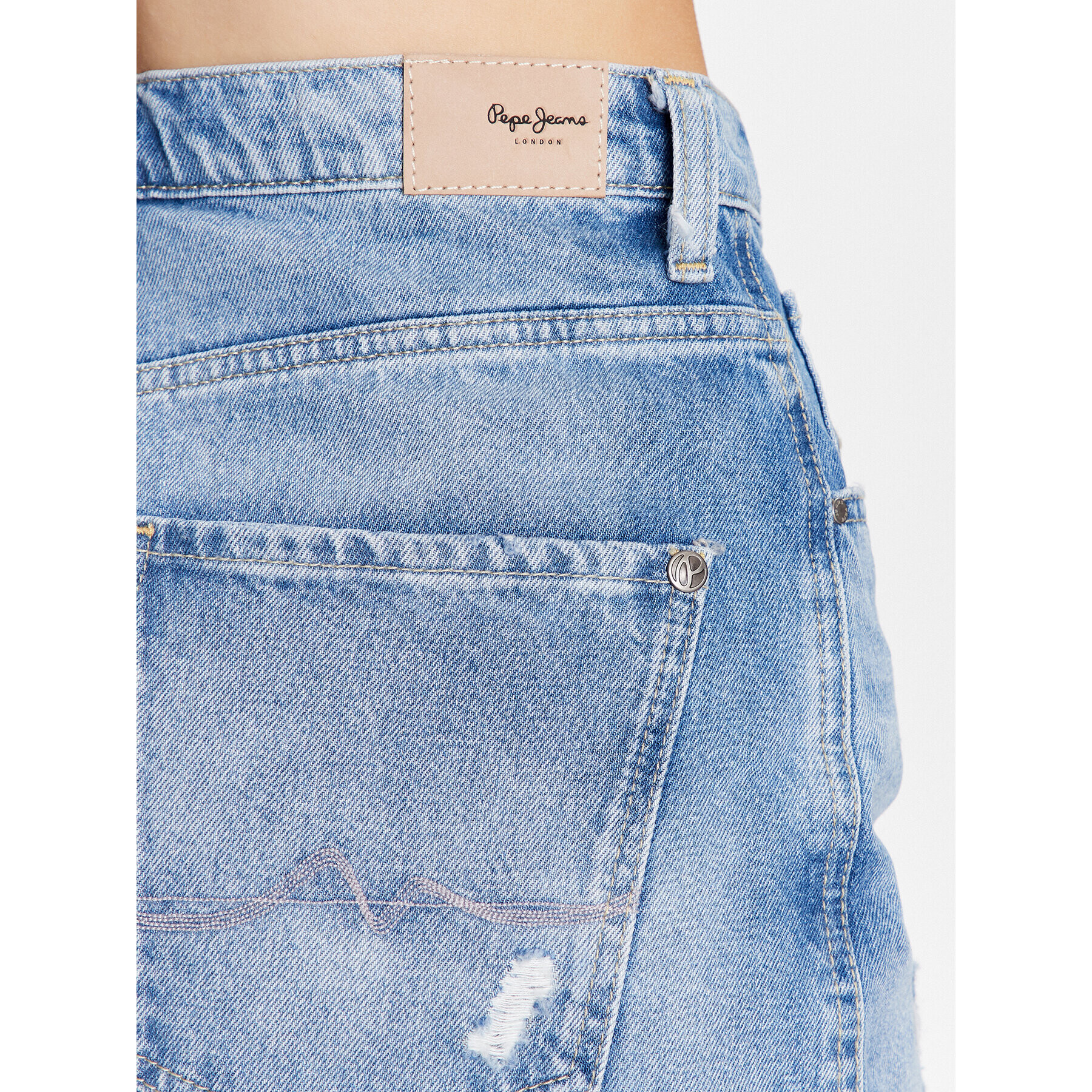 Pepe Jeans Džínové šortky Rachel Short PL801001RG4 Modrá Regular Fit - Pepit.cz