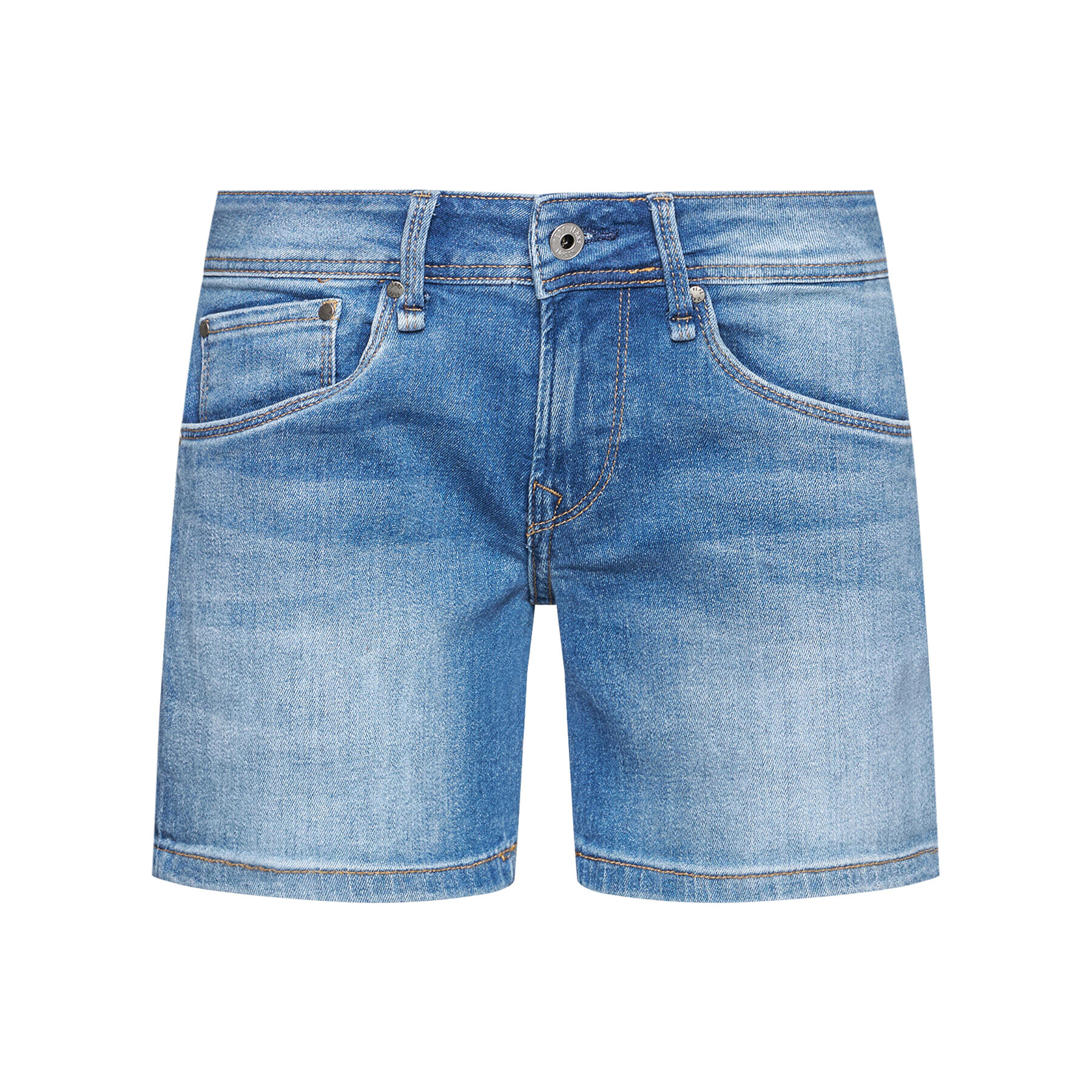 Pepe Jeans Džínové šortky Siouxie PL800685 Modrá Regular Fit - Pepit.cz