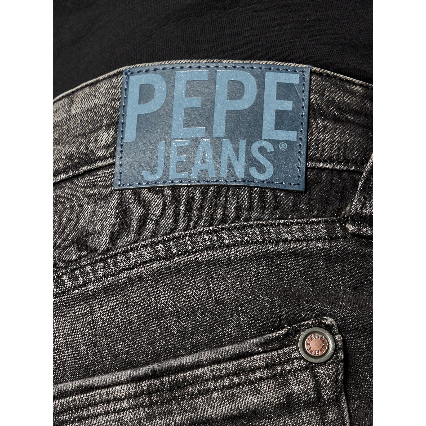 Pepe Jeans Džínové šortky Stanley PM800857 Šedá Slim Fit - Pepit.cz