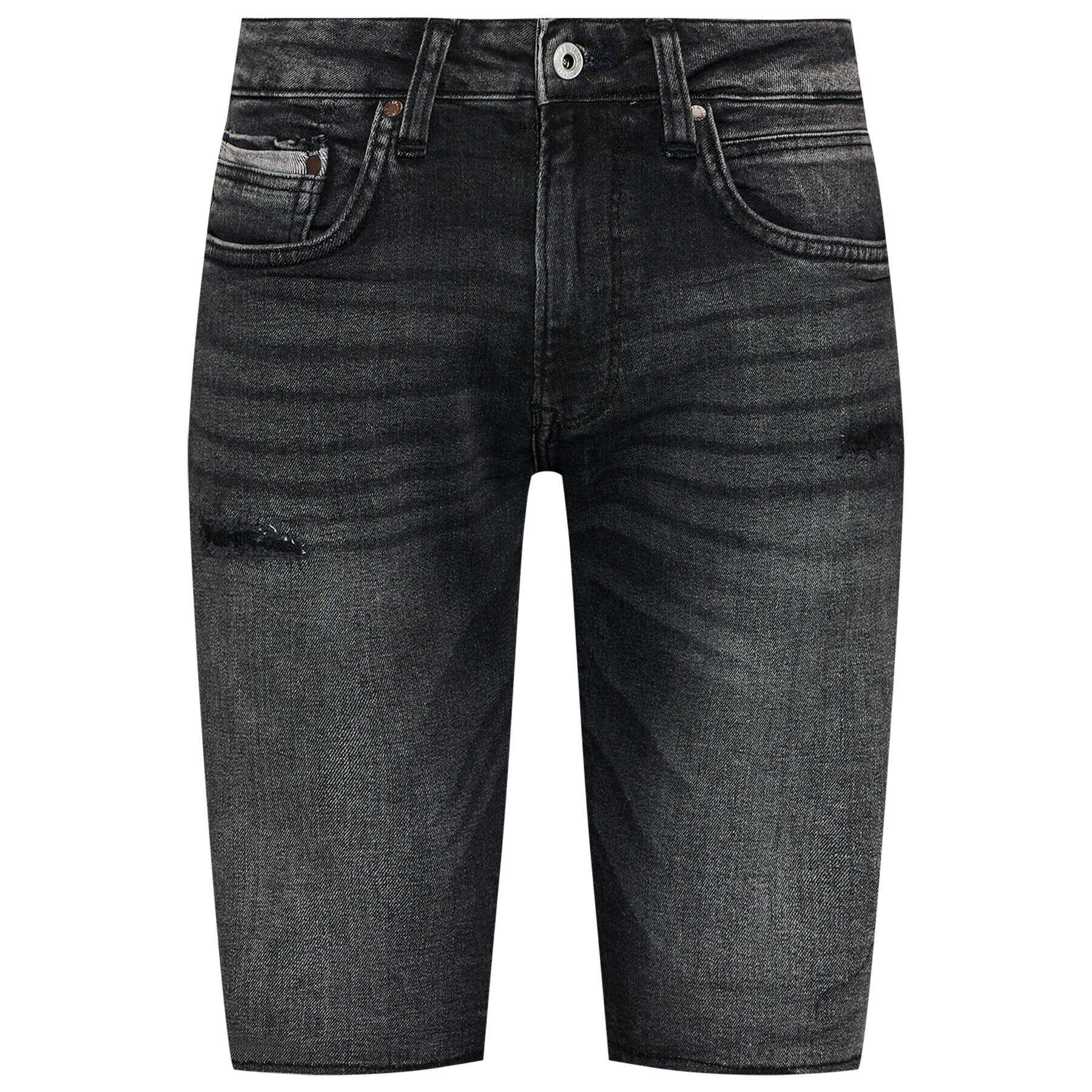 Pepe Jeans Džínové šortky Stanley PM800857 Šedá Slim Fit - Pepit.cz