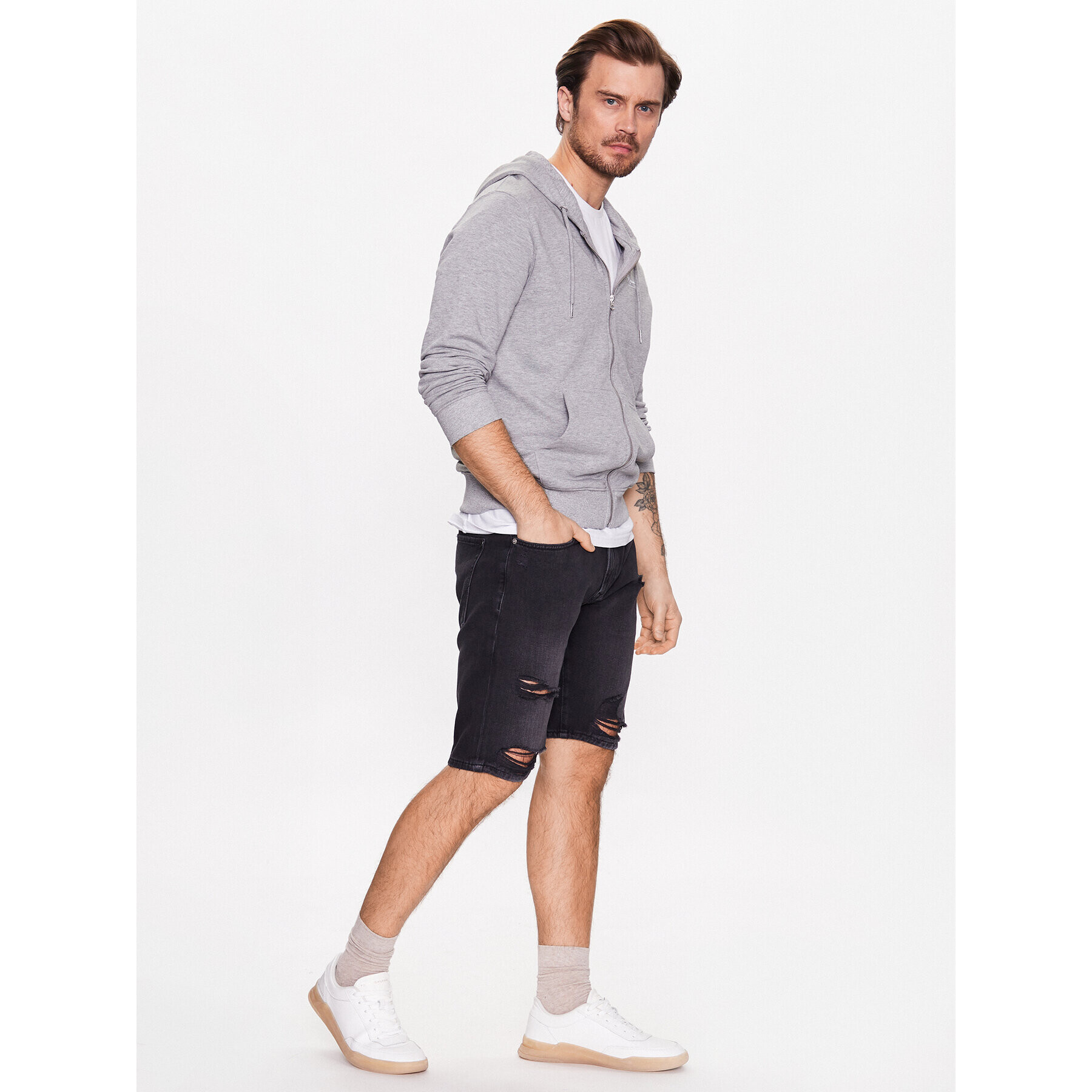 Pepe Jeans Džínové šortky Stanley Short Black PM801020 Modrá Tapered Fit - Pepit.cz