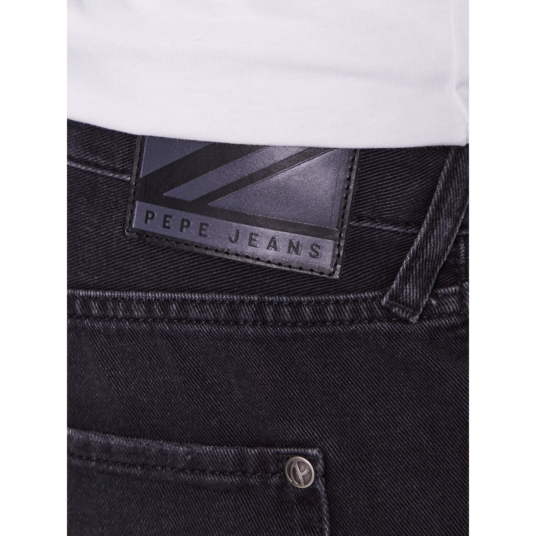 Pepe Jeans Džínové šortky Stanley Short Black PM801020 Modrá Tapered Fit - Pepit.cz