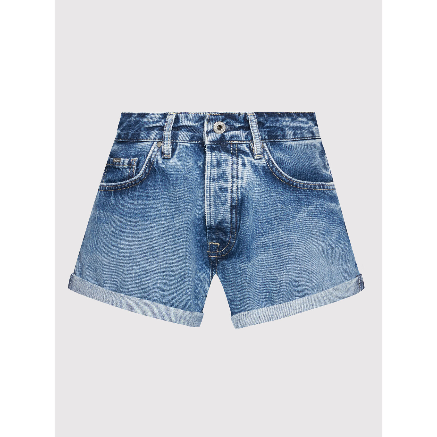 Pepe Jeans Džínové šortky Suzie PL801003 Modrá Regular Fit - Pepit.cz