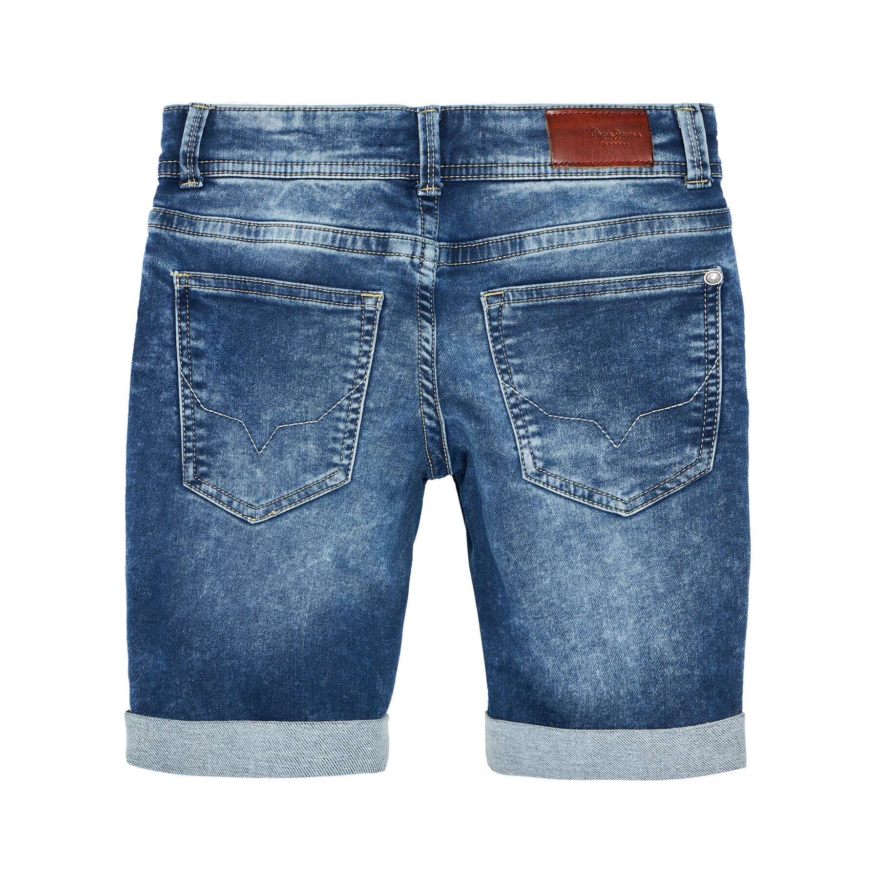 Pepe Jeans Džínové šortky Tracker PB800337 Modrá Slim Fit - Pepit.cz