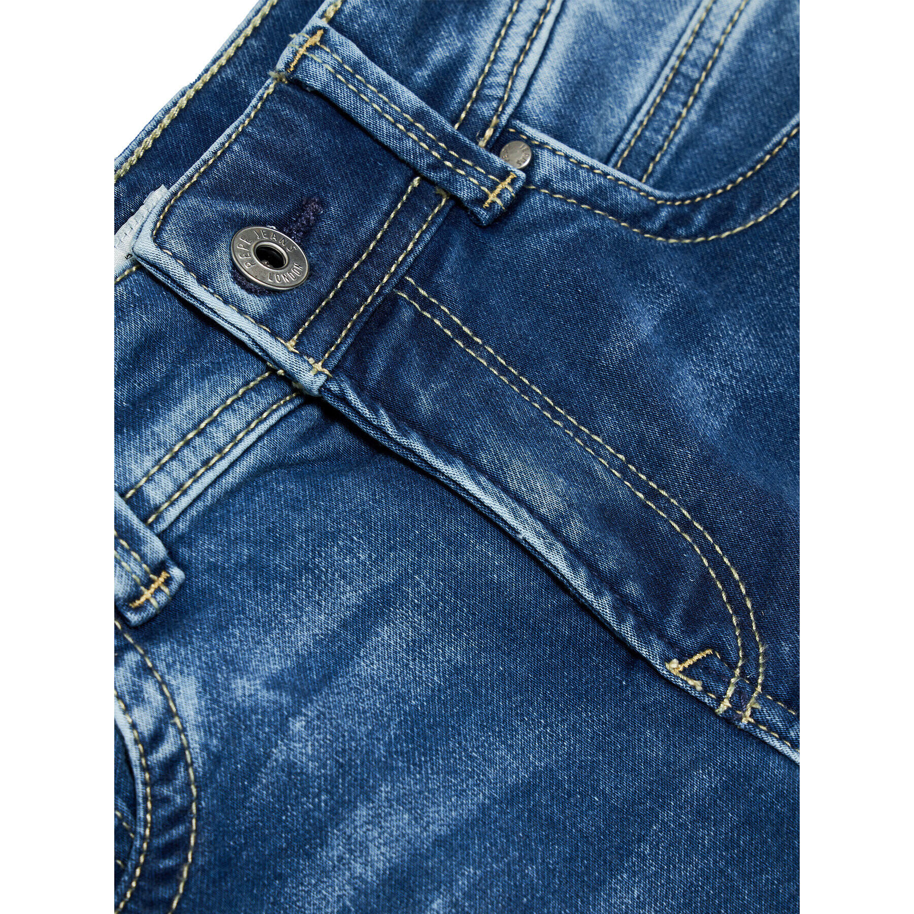 Pepe Jeans Džínové šortky Tracker PB800337 Modrá Slim Fit - Pepit.cz