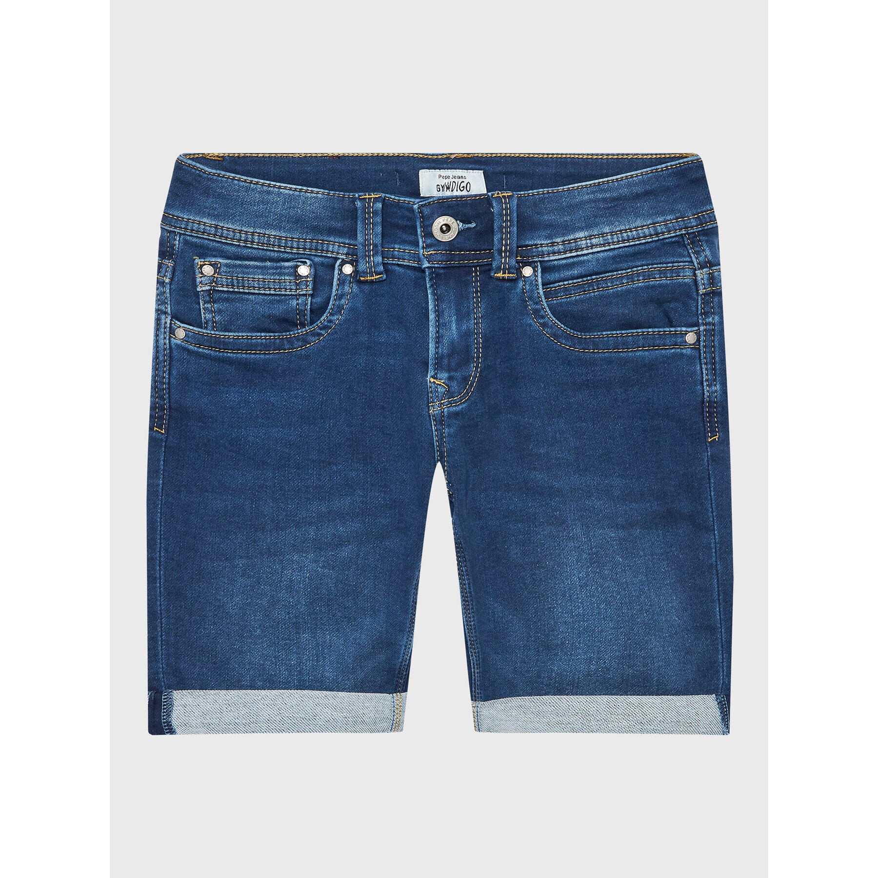 Pepe Jeans Džínové šortky Tracker Short PB800696JS0 Modrá Slim Fit - Pepit.cz