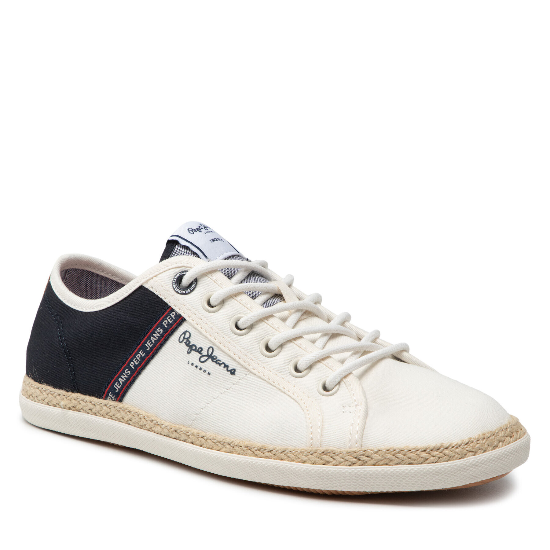 Pepe Jeans Espadrilky Maui Tape Urban PMS10296 Bílá - Pepit.cz