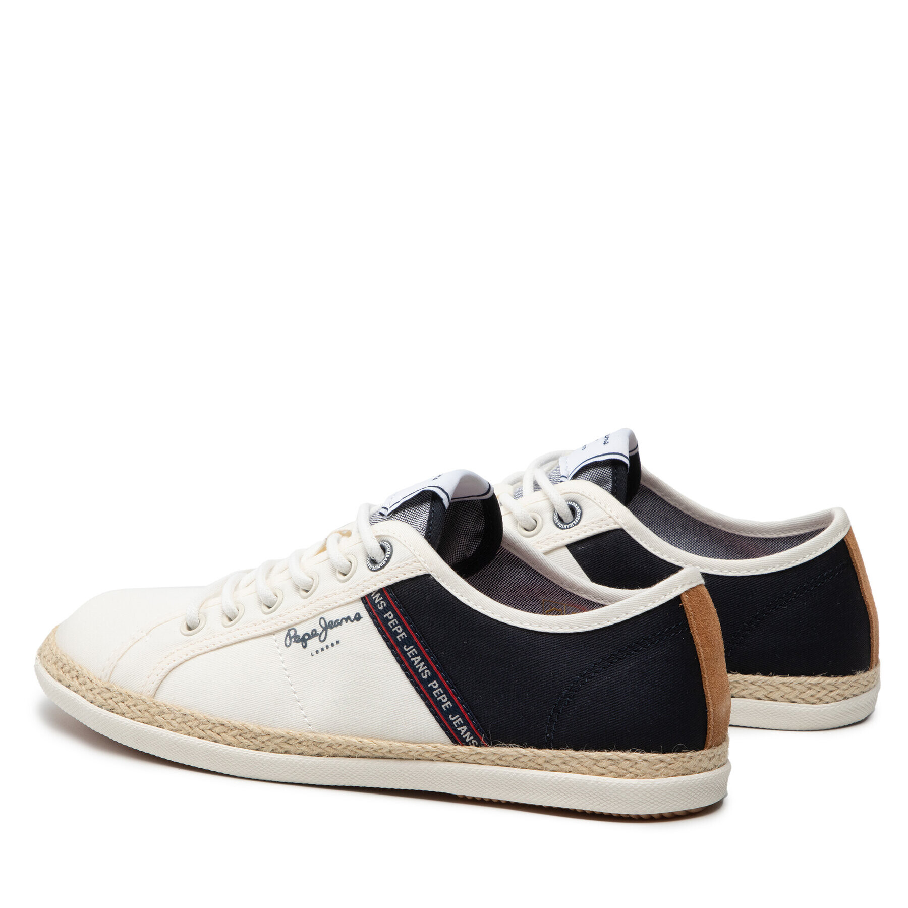 Pepe Jeans Espadrilky Maui Tape Urban PMS10296 Bílá - Pepit.cz