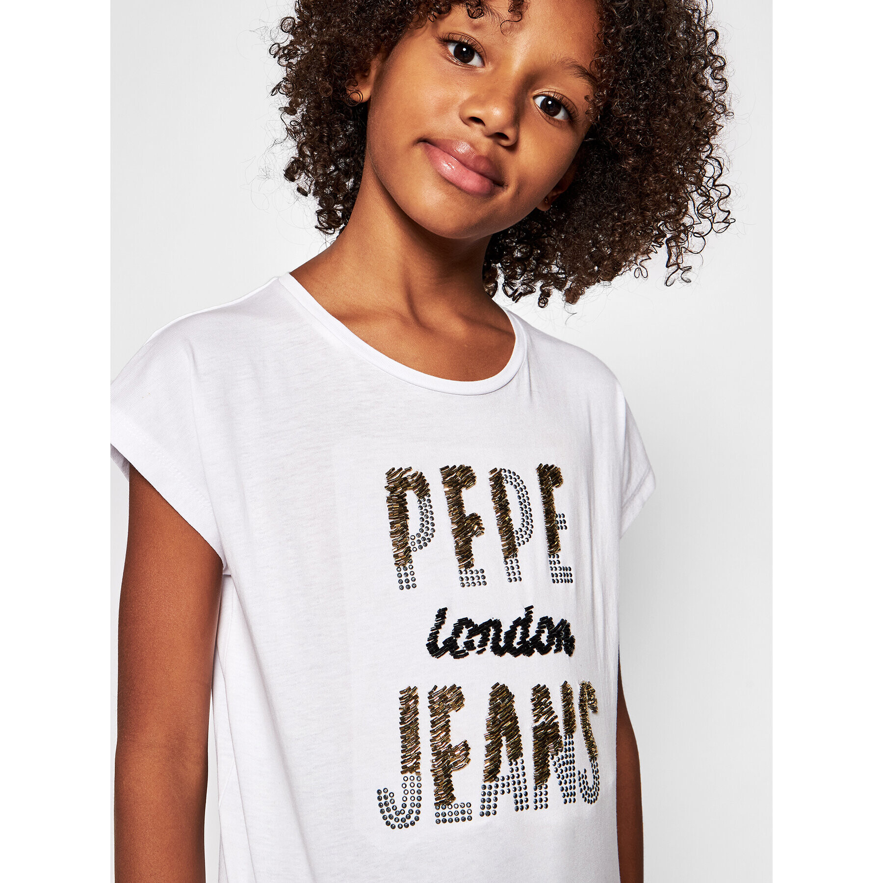 Pepe Jeans Halenka Blond PG502679 Bílá Regular Fit - Pepit.cz