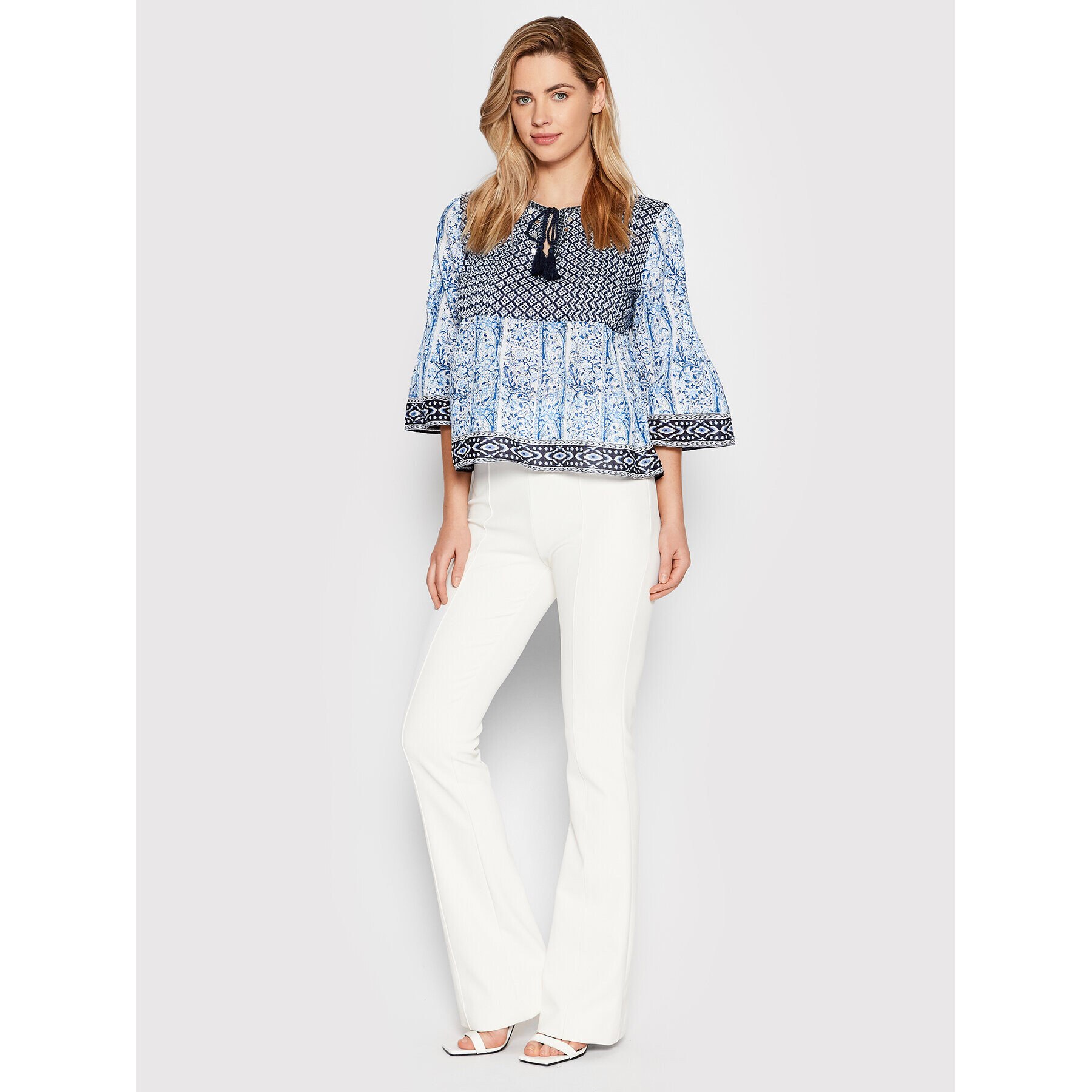 Pepe Jeans Halenka Mavis PL304239 Modrá Relaxed Fit - Pepit.cz