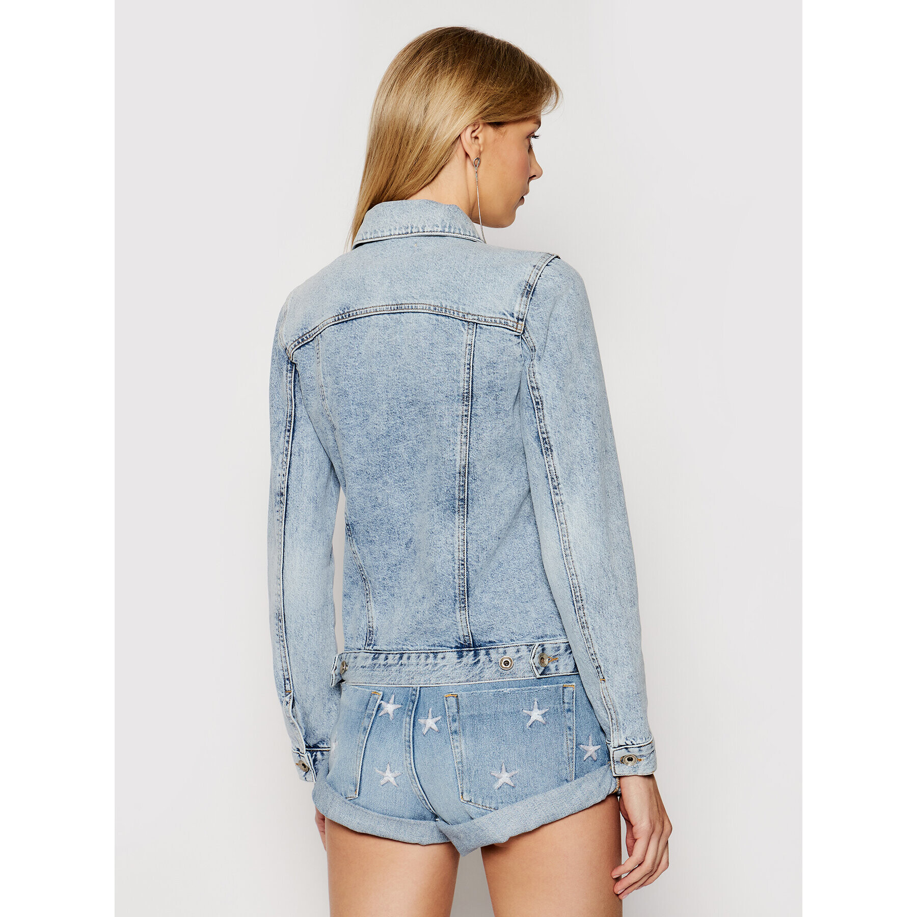 Pepe Jeans Jeansová bunda 8J0971/A1WZB-C876 Modrá Regular Fit - Pepit.cz