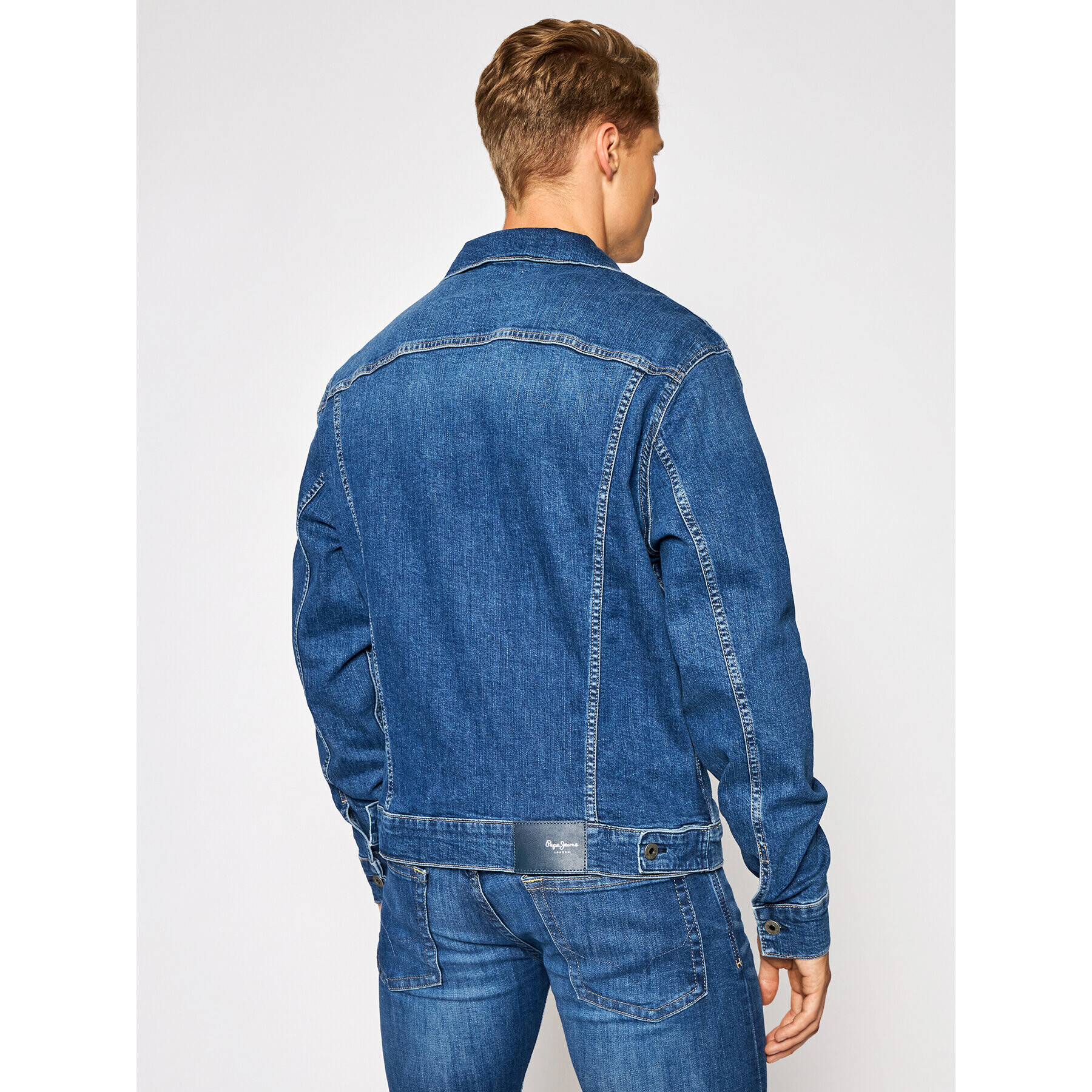 Pepe Jeans Jeansová bunda Pinner PM400908HI4 Tmavomodrá Regular Fit - Pepit.cz