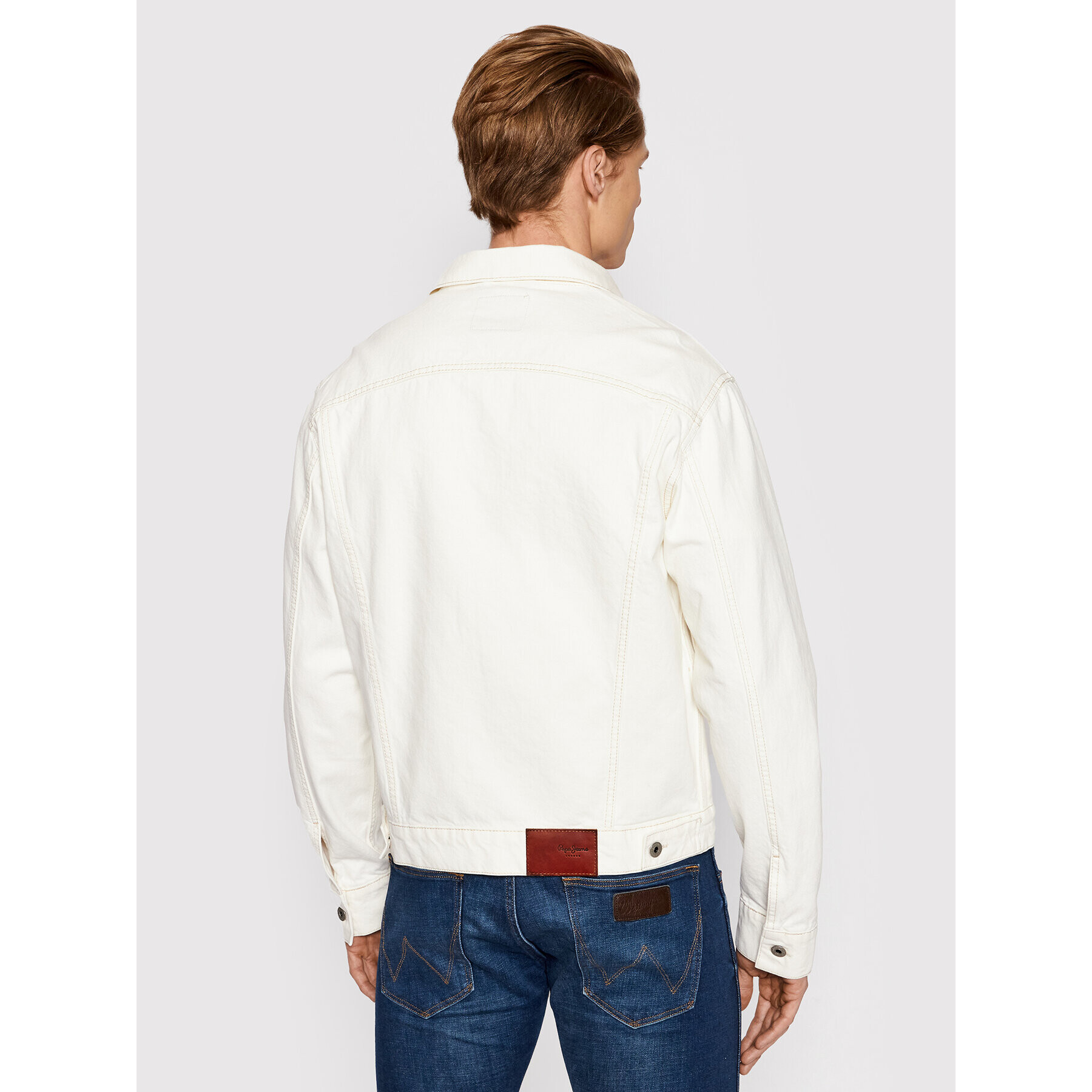 Pepe Jeans Jeansová bunda Pinner PM402465 Béžová Regular Fit - Pepit.cz