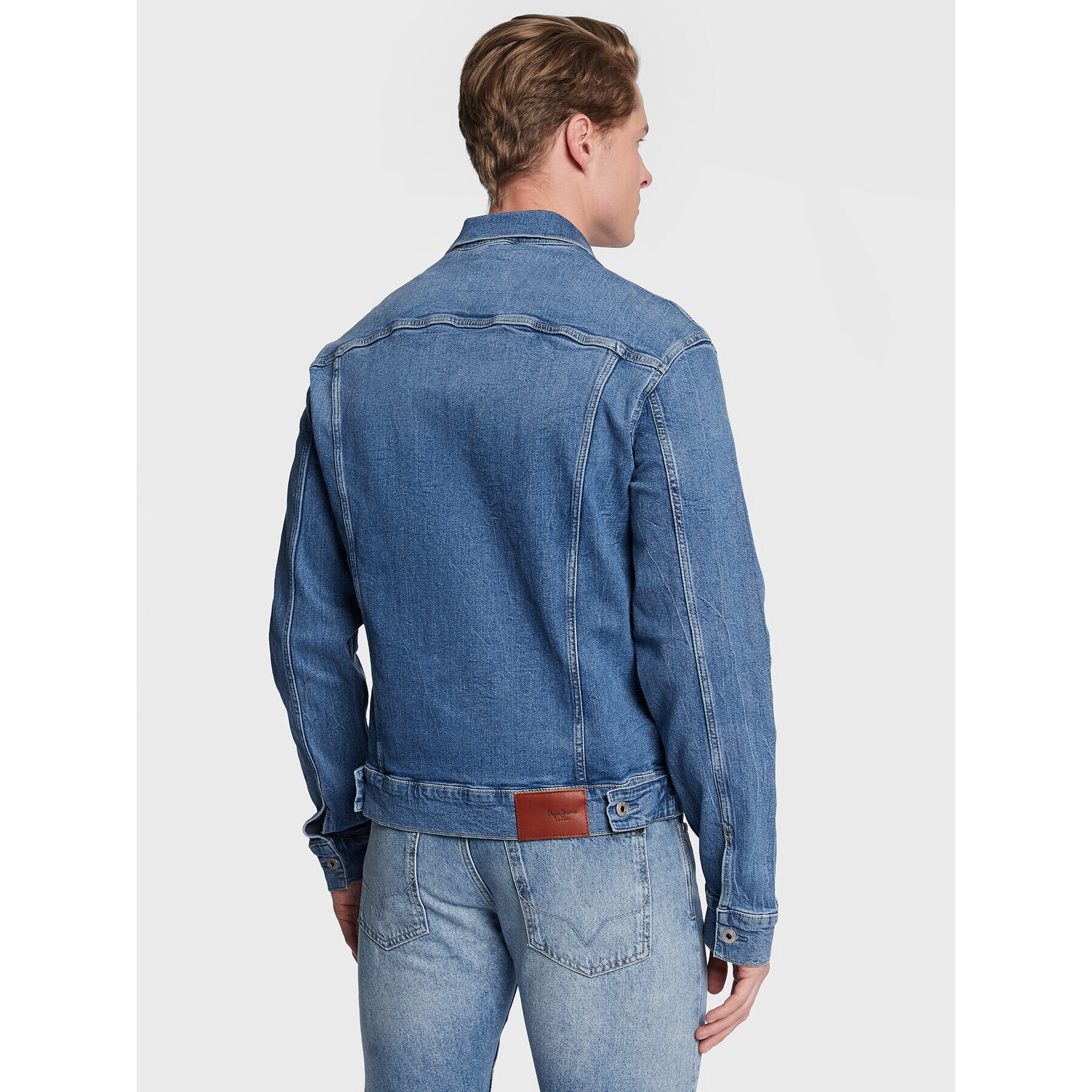 Pepe Jeans Jeansová bunda Pinner PM402465 Modrá Regular Fit - Pepit.cz