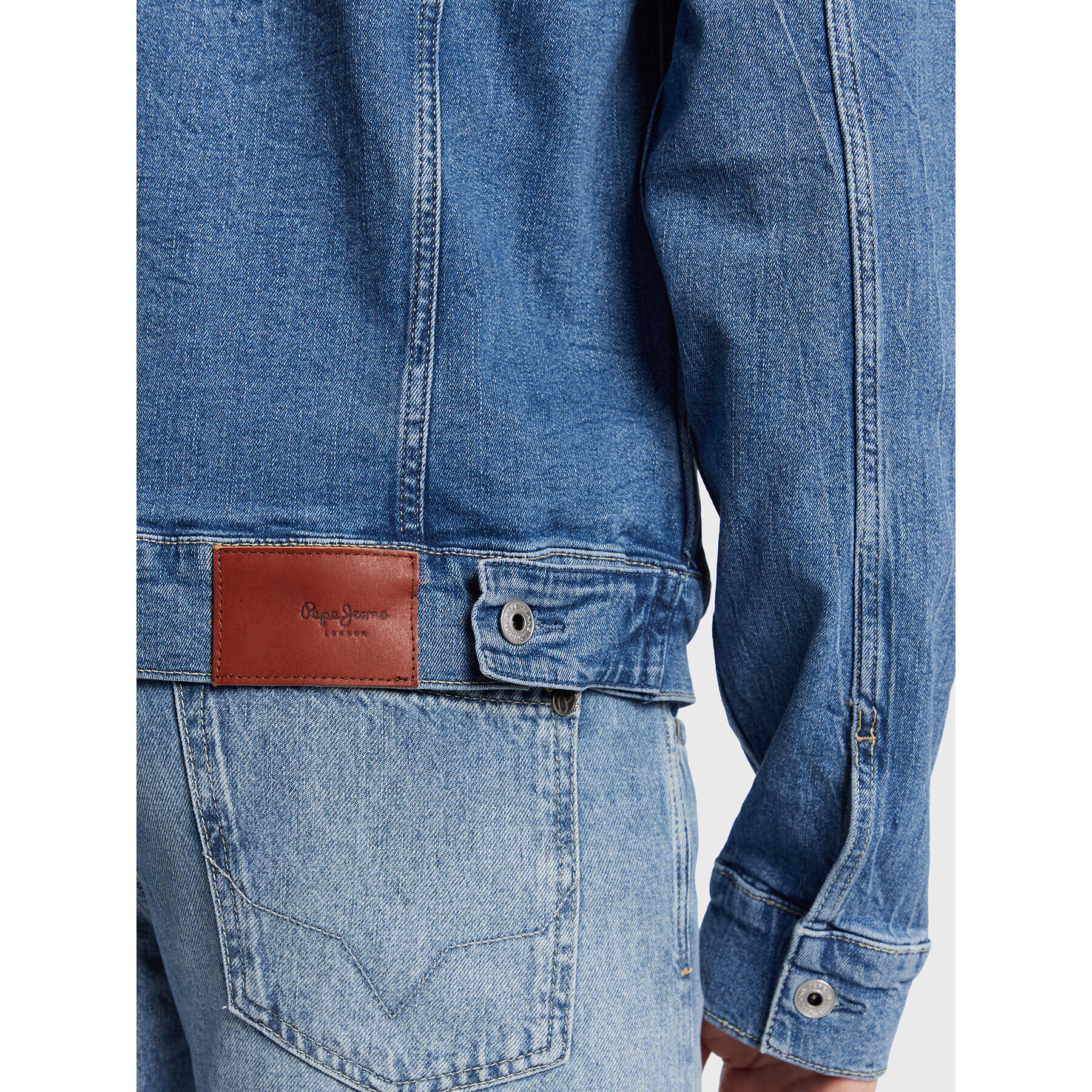 Pepe Jeans Jeansová bunda Pinner PM402465 Modrá Regular Fit - Pepit.cz