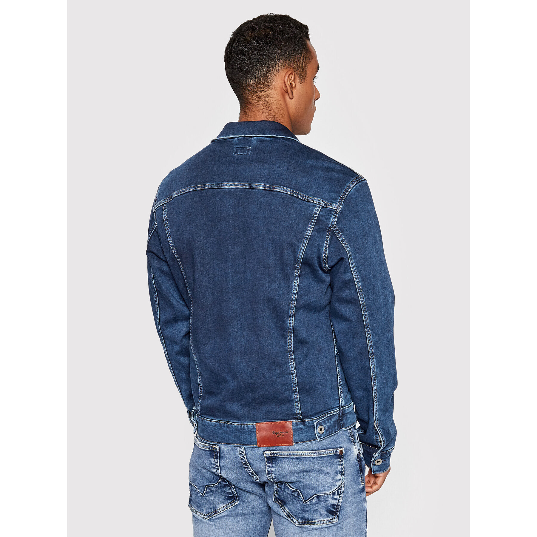 Pepe Jeans Jeansová bunda Pinner PM402465 Tmavomodrá Regular Fit - Pepit.cz