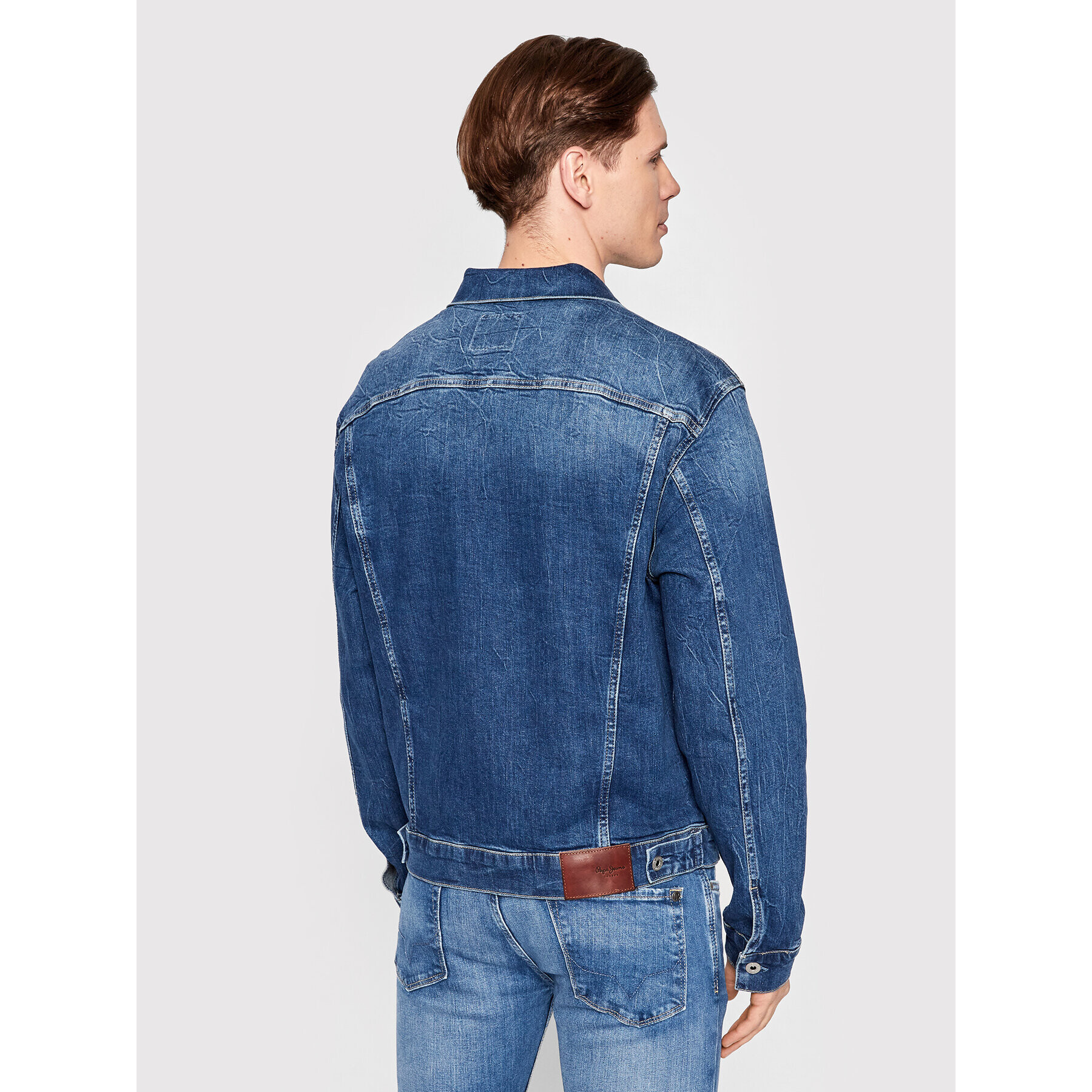 Pepe Jeans Jeansová bunda Pinner PM402465 Tmavomodrá Regular Fit - Pepit.cz