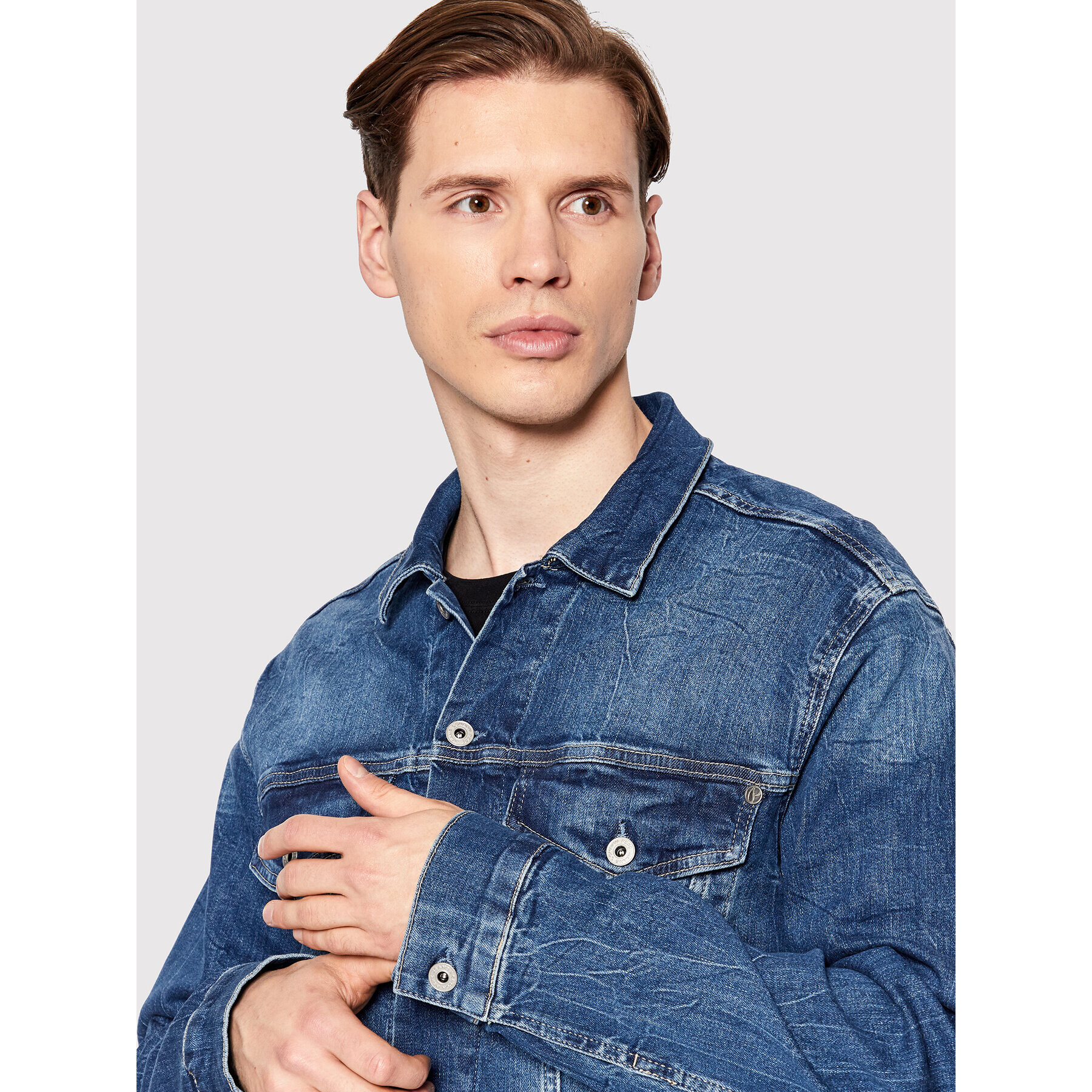 Pepe Jeans Jeansová bunda Pinner PM402465 Tmavomodrá Regular Fit - Pepit.cz