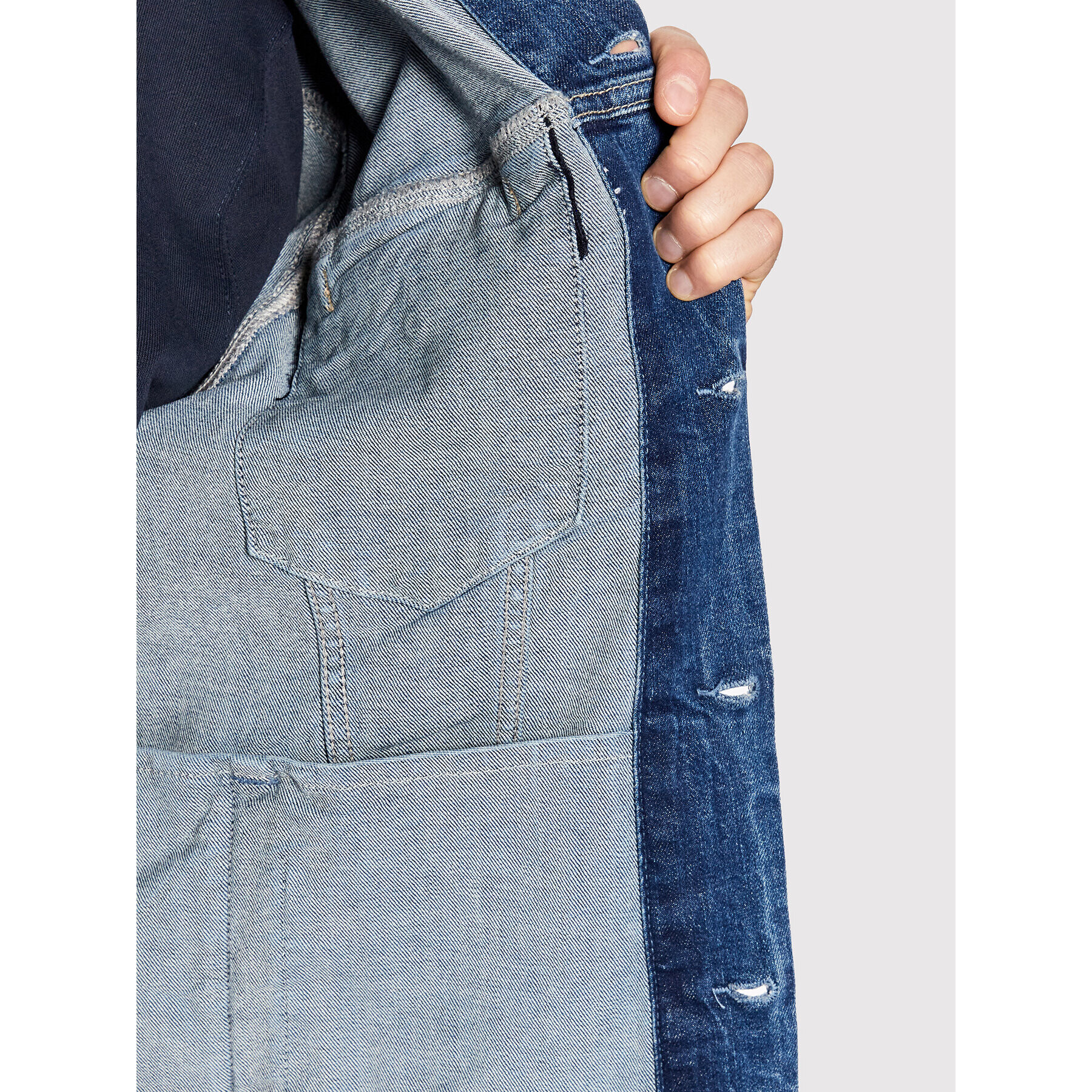 Pepe Jeans Jeansová bunda Pinner PM402465 Tmavomodrá Regular Fit - Pepit.cz