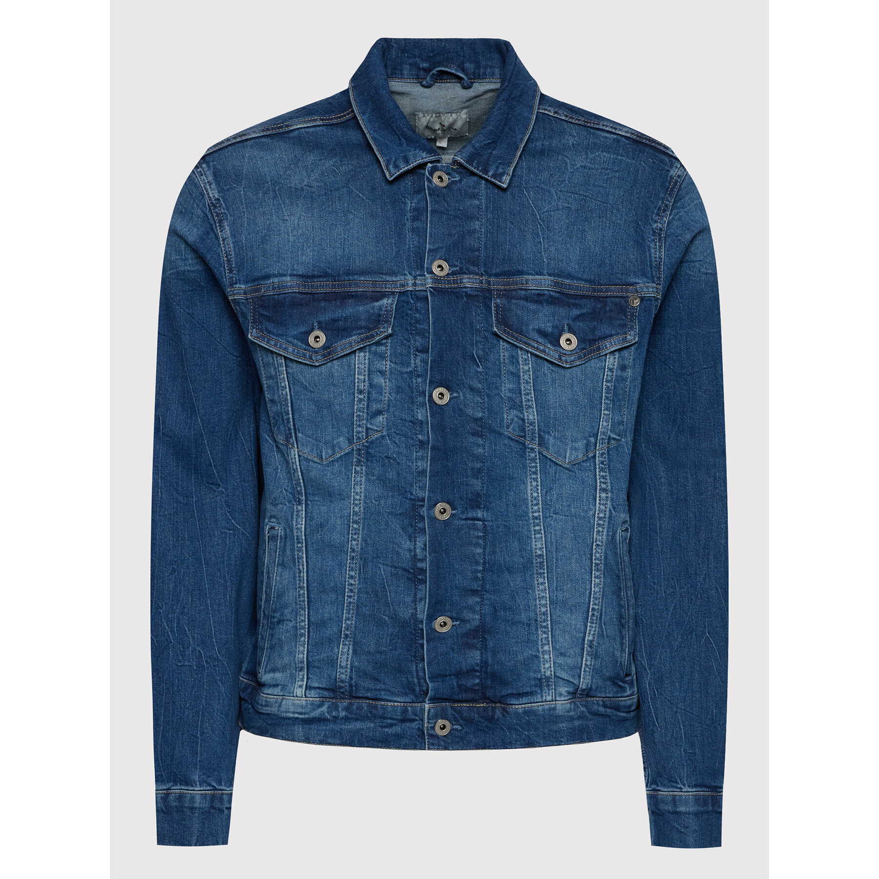 Pepe Jeans Jeansová bunda Pinner PM402465 Tmavomodrá Regular Fit - Pepit.cz