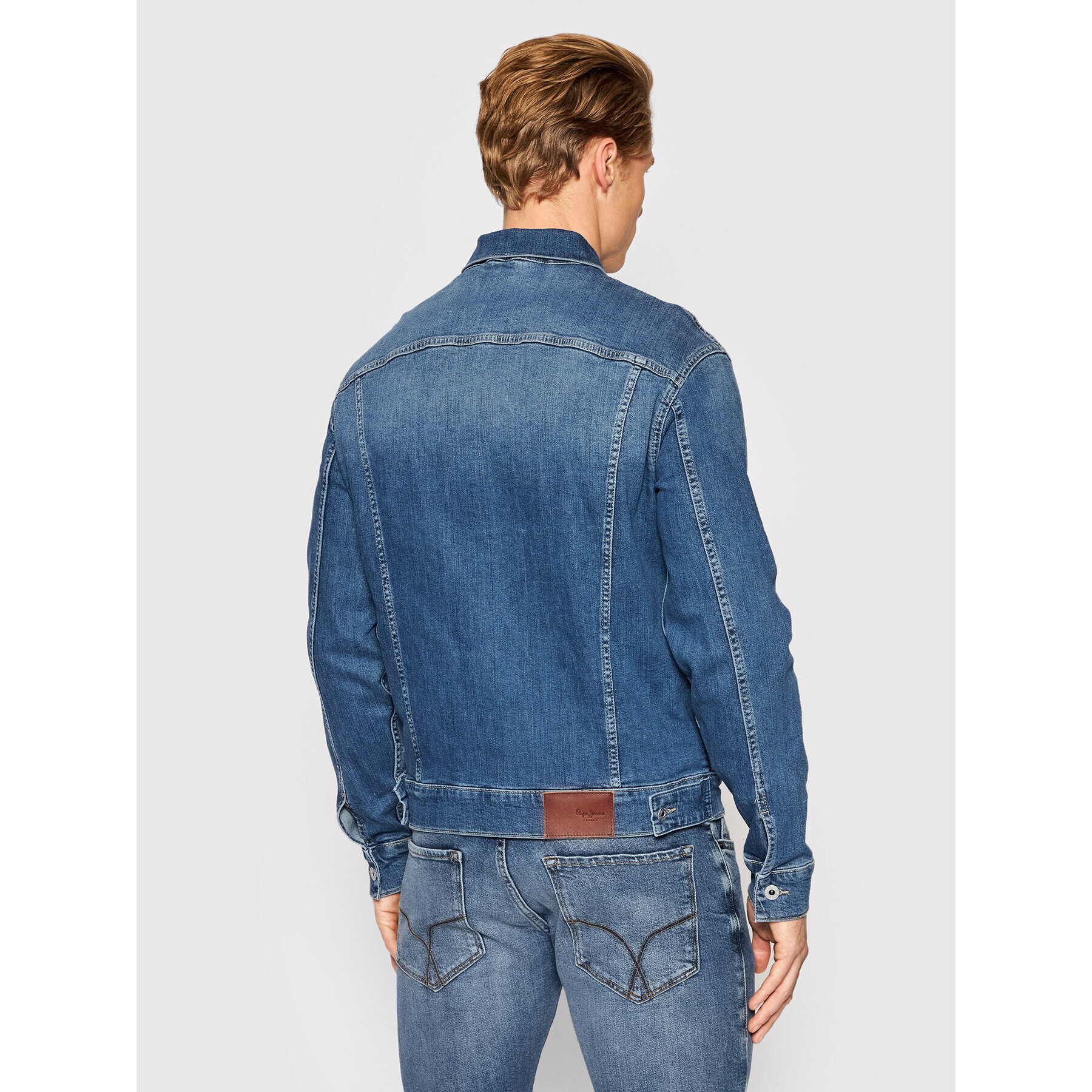 Pepe Jeans Jeansová bunda PM402465 Tmavomodrá Regular Fit - Pepit.cz