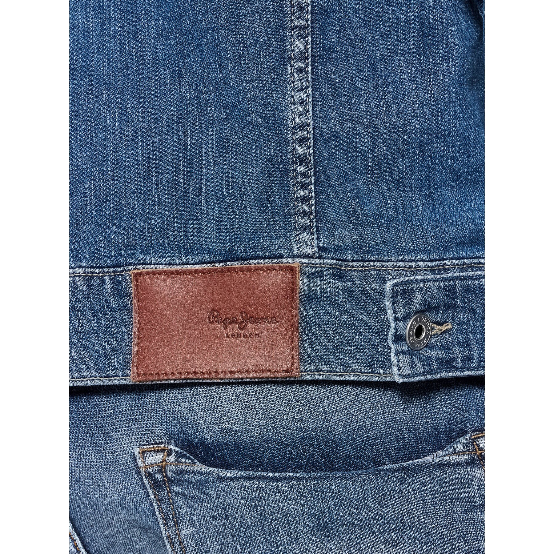 Pepe Jeans Jeansová bunda PM402465 Tmavomodrá Regular Fit - Pepit.cz