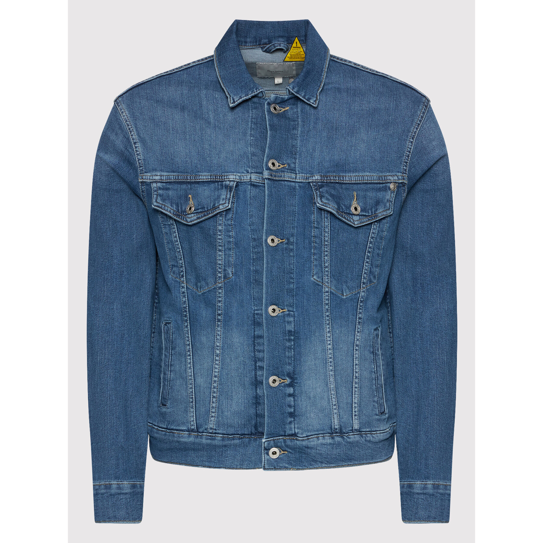 Pepe Jeans Jeansová bunda PM402465 Tmavomodrá Regular Fit - Pepit.cz