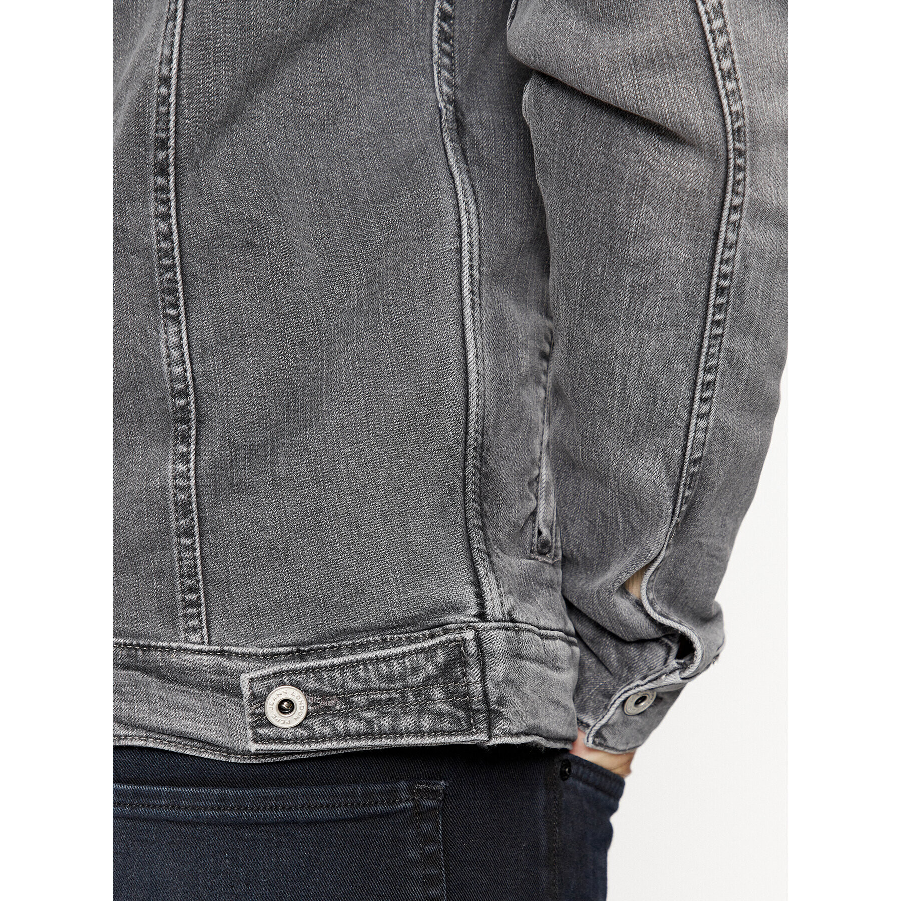 Pepe Jeans Jeansová bunda PM402805 Šedá Regular Fit - Pepit.cz