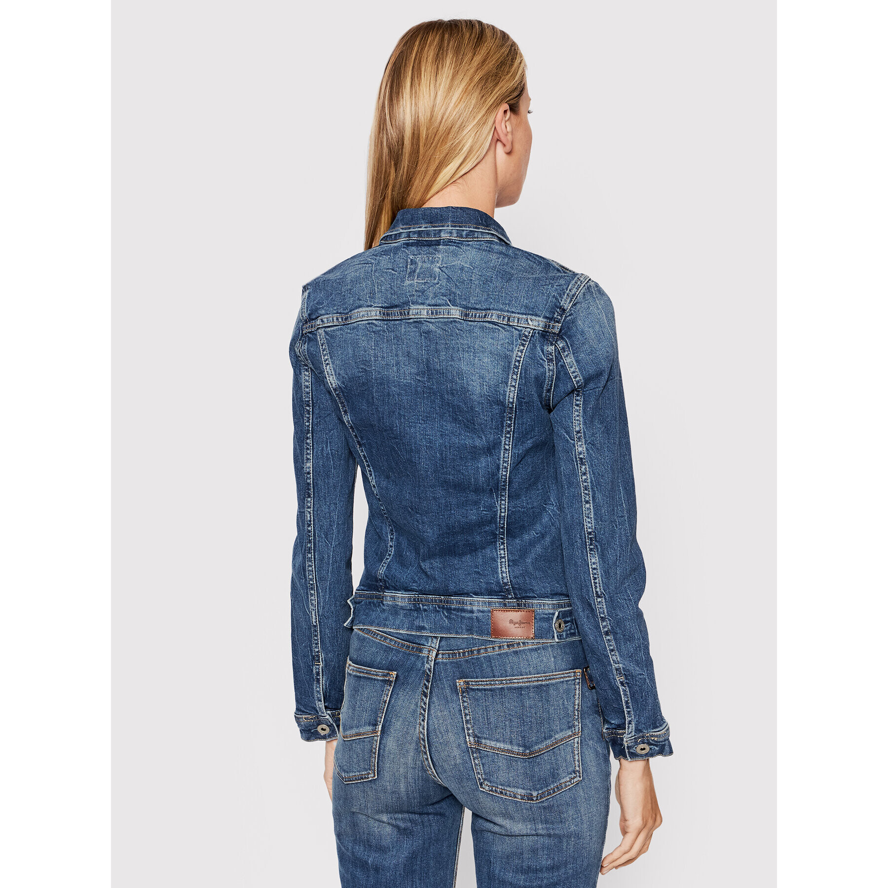 Pepe Jeans Jeansová bunda Thrift PL402011 Modrá Regular Fit - Pepit.cz