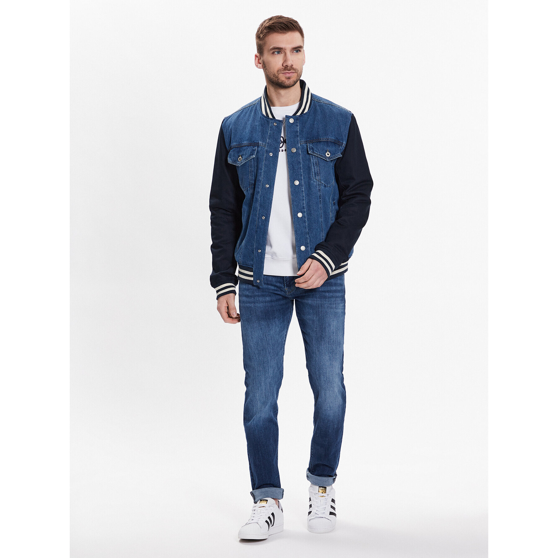 Pepe Jeans Jeansová bunda Unity PM402714 Modrá Regular Fit - Pepit.cz