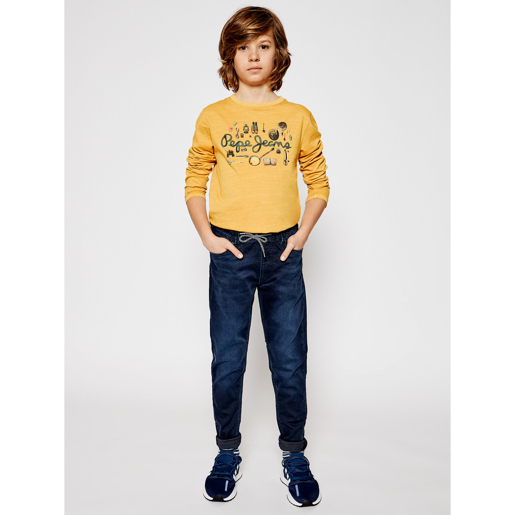 Pepe Jeans Jeansy Archie PB201580 Tmavomodrá Regular Fit - Pepit.cz