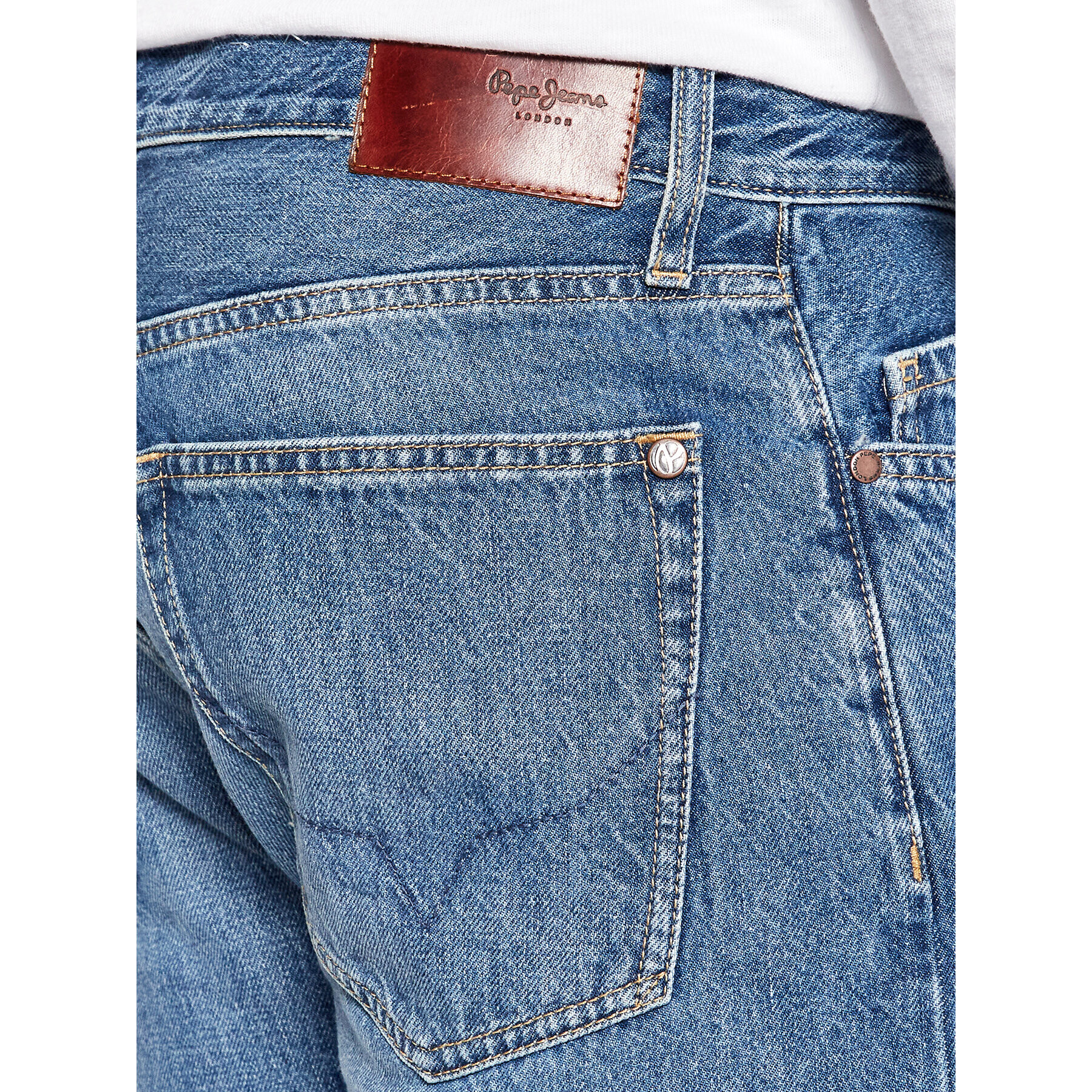 Pepe Jeans Jeansy Byron PM206316 Modrá Relaxed Fit - Pepit.cz