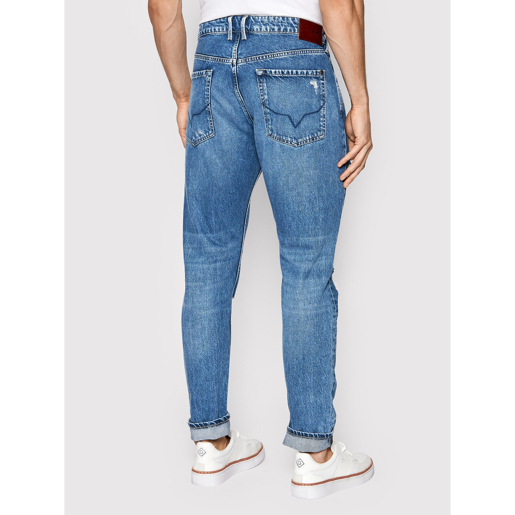 Pepe Jeans Jeansy Callen Crop PM206317 Modrá Relaxed Fit - Pepit.cz