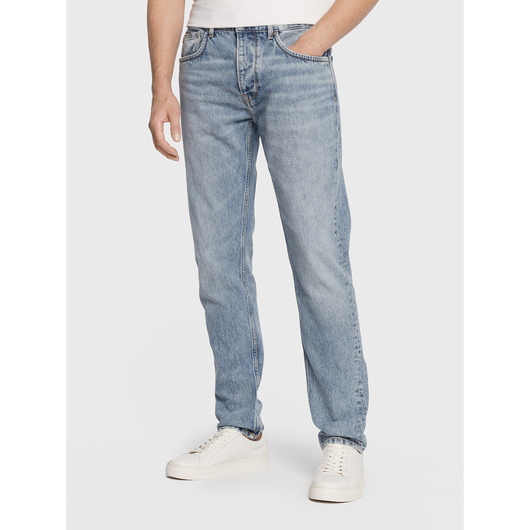 Pepe Jeans Jeansy Callen Crop PM206317 Modrá Relaxed Fit - Pepit.cz