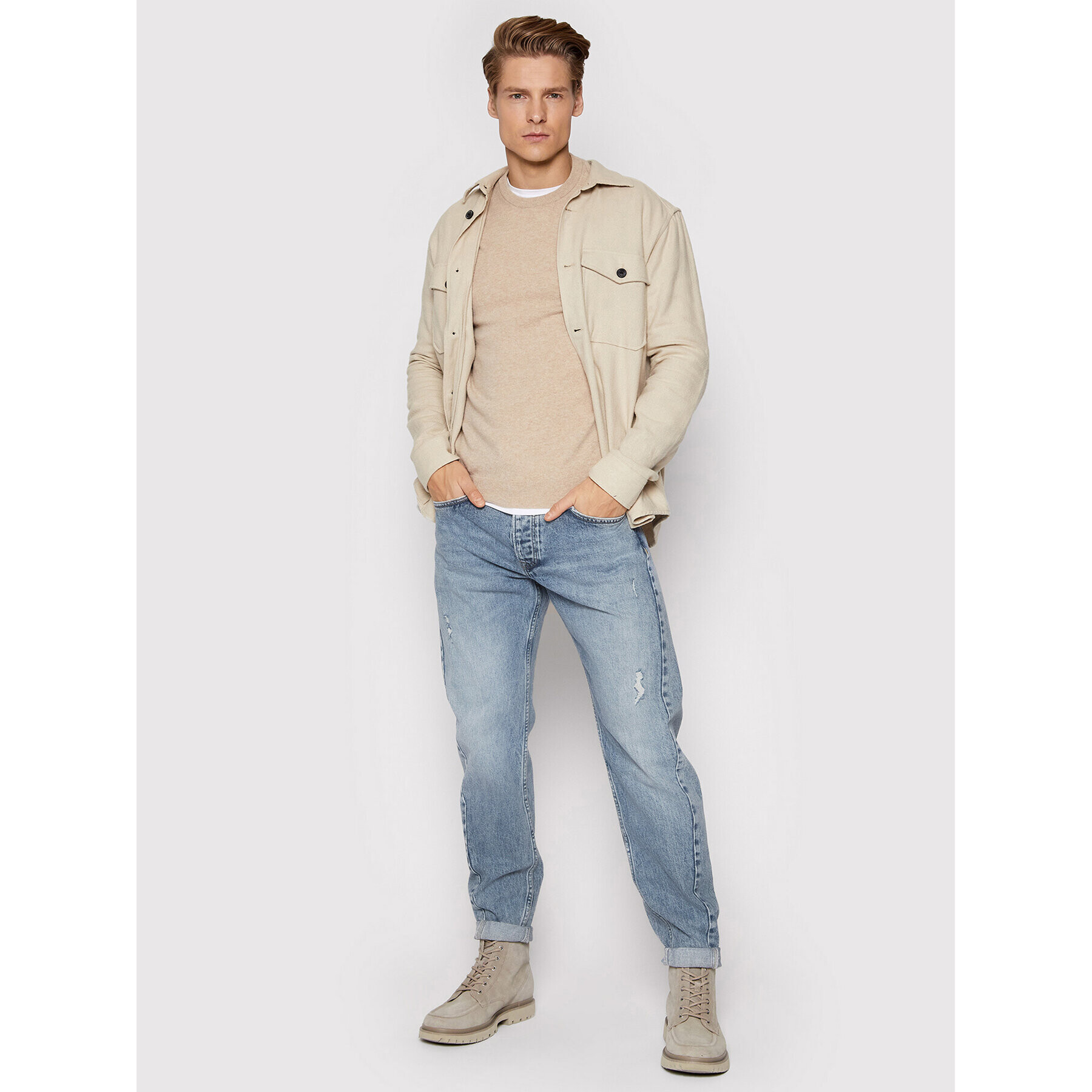 Pepe Jeans Jeansy Callen PM206313 Modrá Relaxed Fit - Pepit.cz