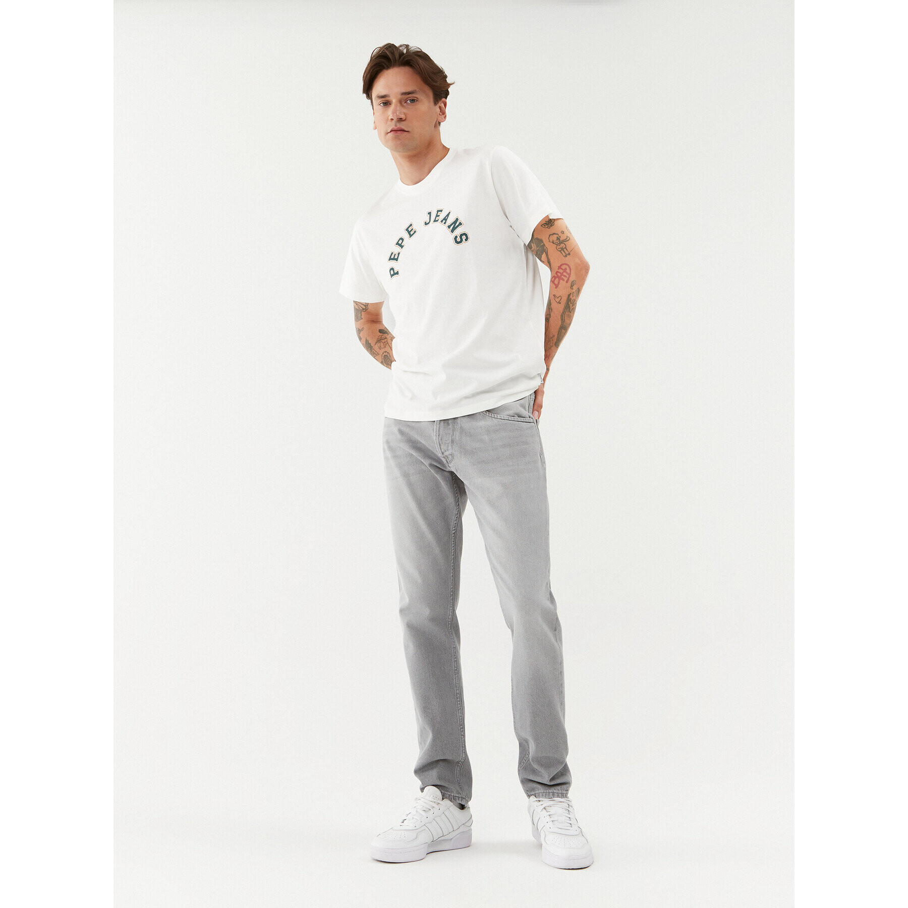 Pepe Jeans Jeansy Callen PM206812 Šedá Relaxed Fit - Pepit.cz