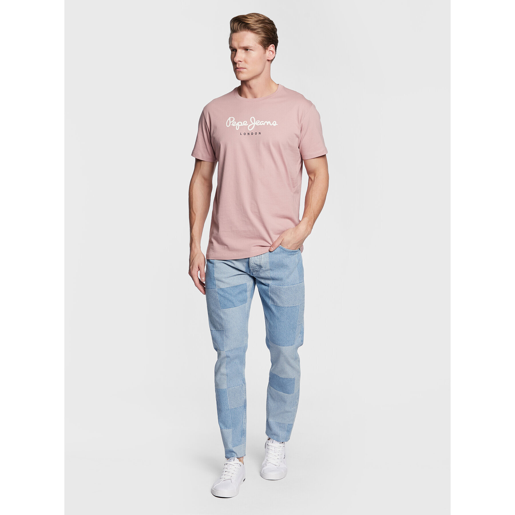 Pepe Jeans Jeansy Callen Weave PM206815 Modrá Relaxed Fit - Pepit.cz