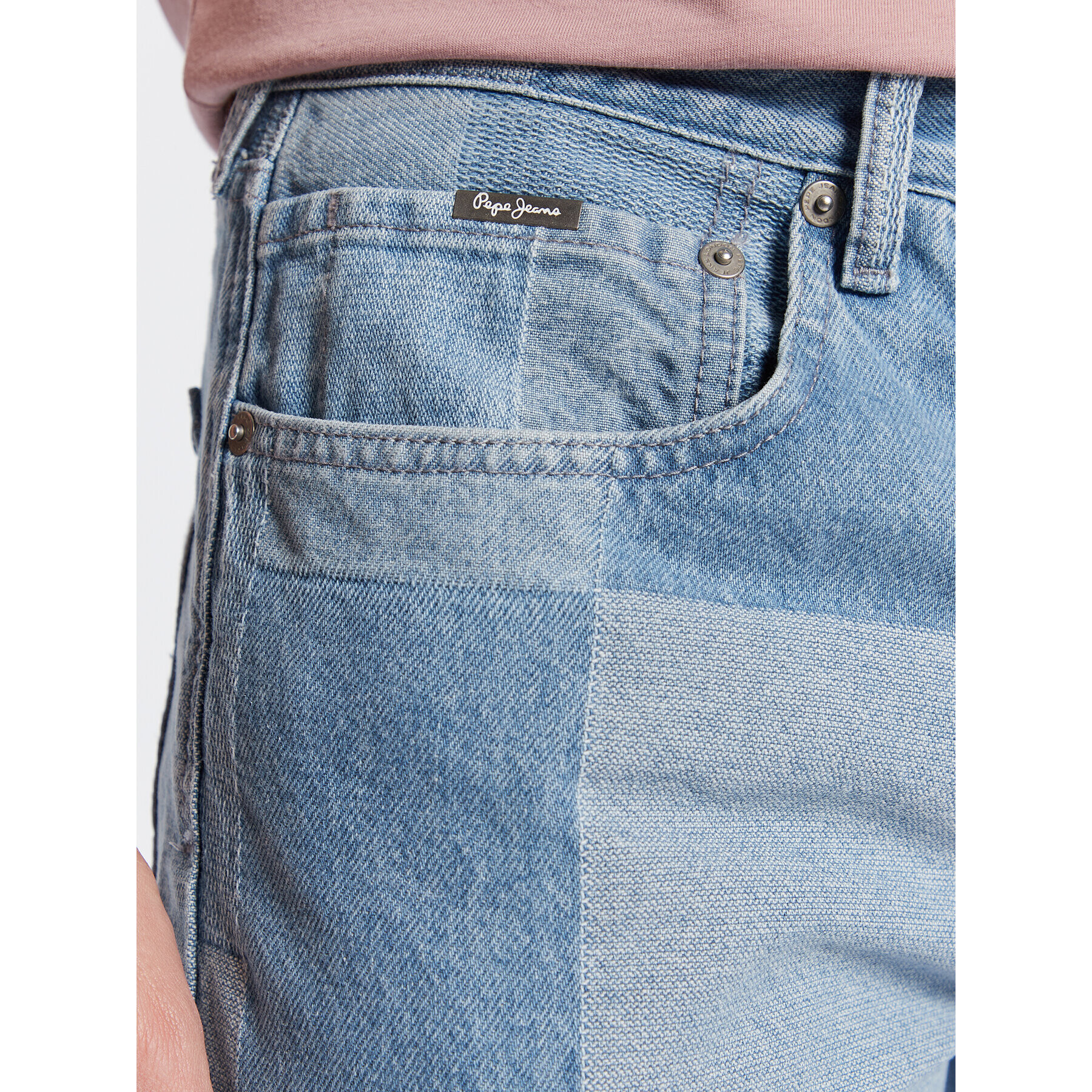 Pepe Jeans Jeansy Callen Weave PM206815 Modrá Relaxed Fit - Pepit.cz