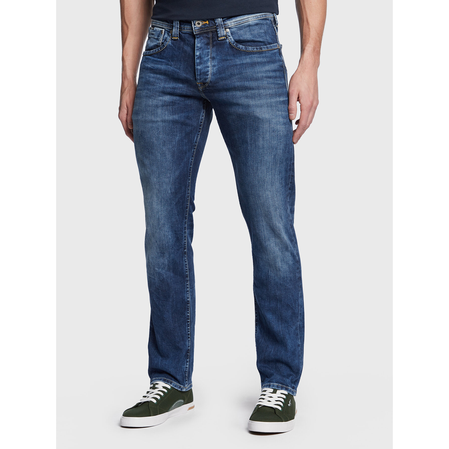 Pepe Jeans Jeansy Cash PM206318 Tmavomodrá Regular Fit - Pepit.cz