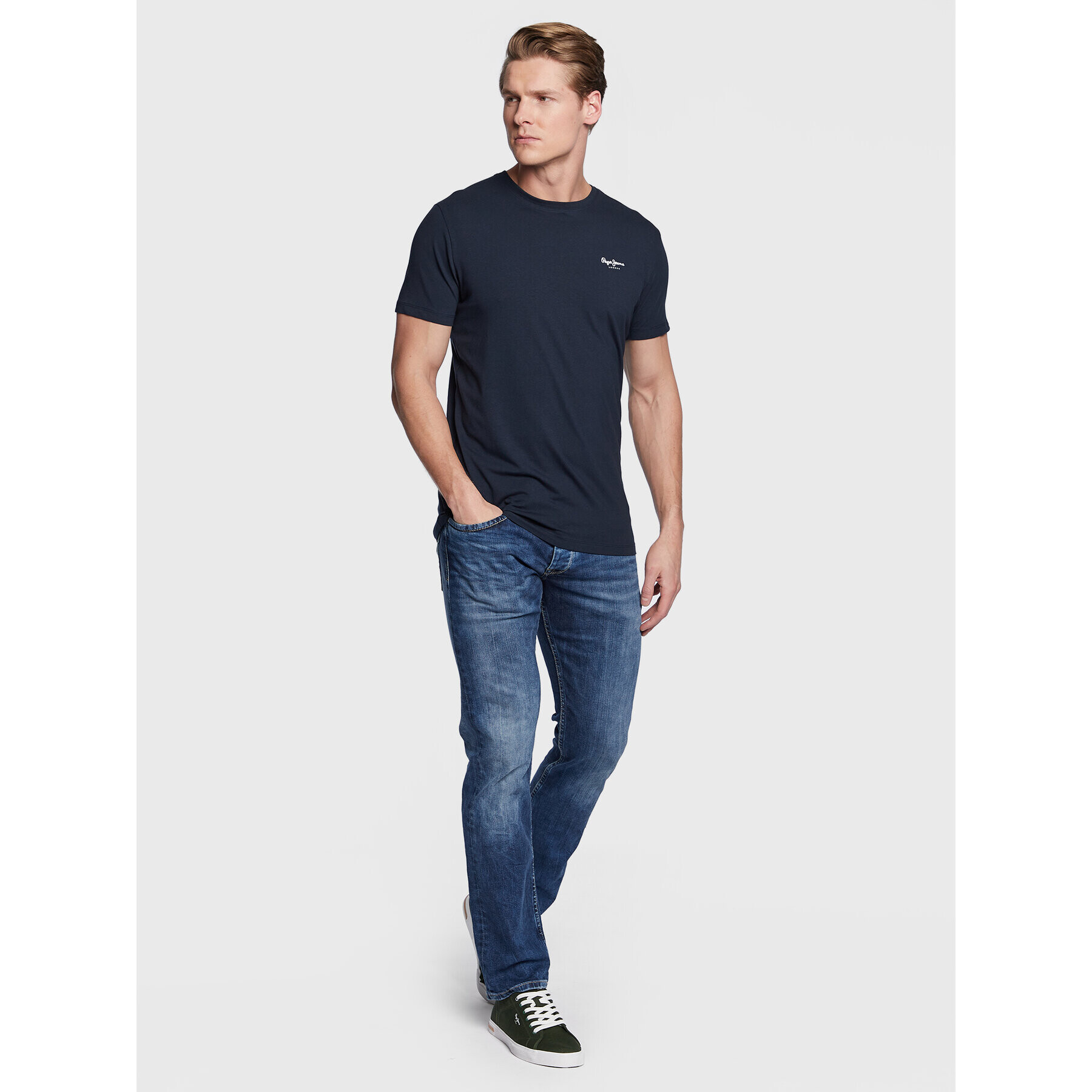 Pepe Jeans Jeansy Cash PM206318 Tmavomodrá Regular Fit - Pepit.cz