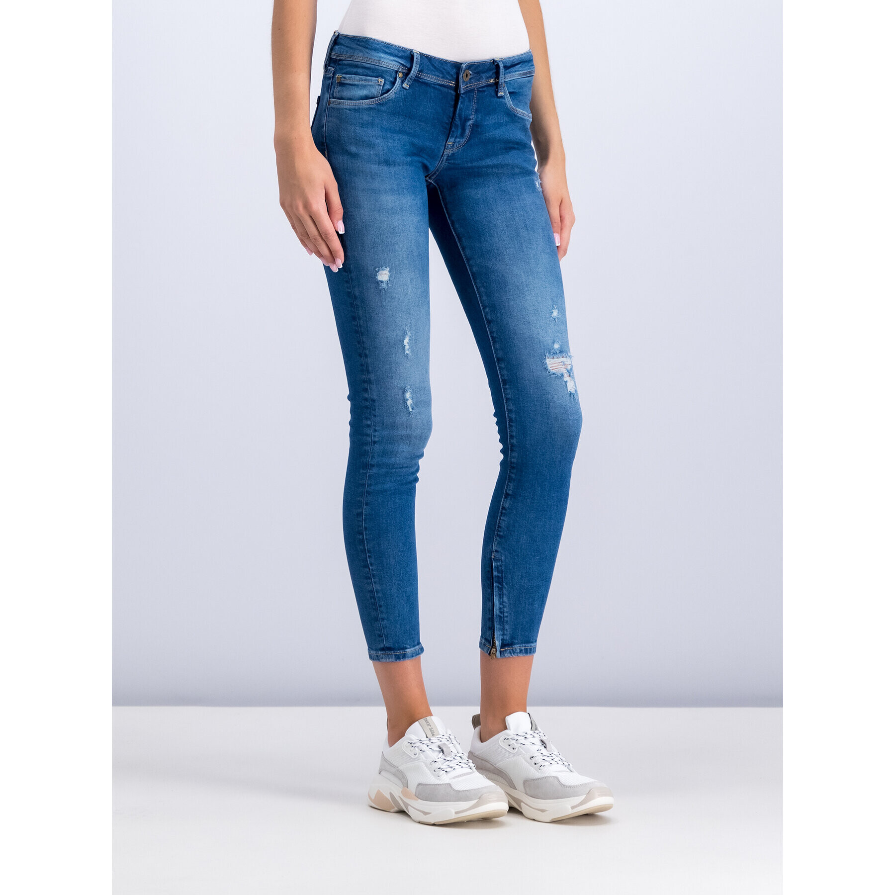 Pepe Jeans Jeansy Cher PL200969 Tmavomodrá Skinny Fit - Pepit.cz