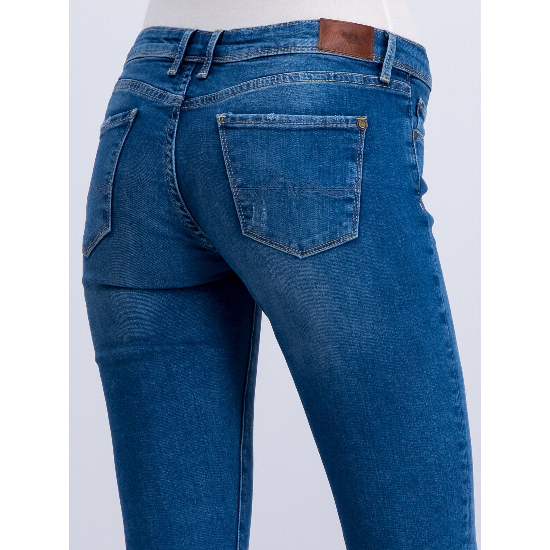 Pepe Jeans Jeansy Cher PL200969 Tmavomodrá Skinny Fit - Pepit.cz