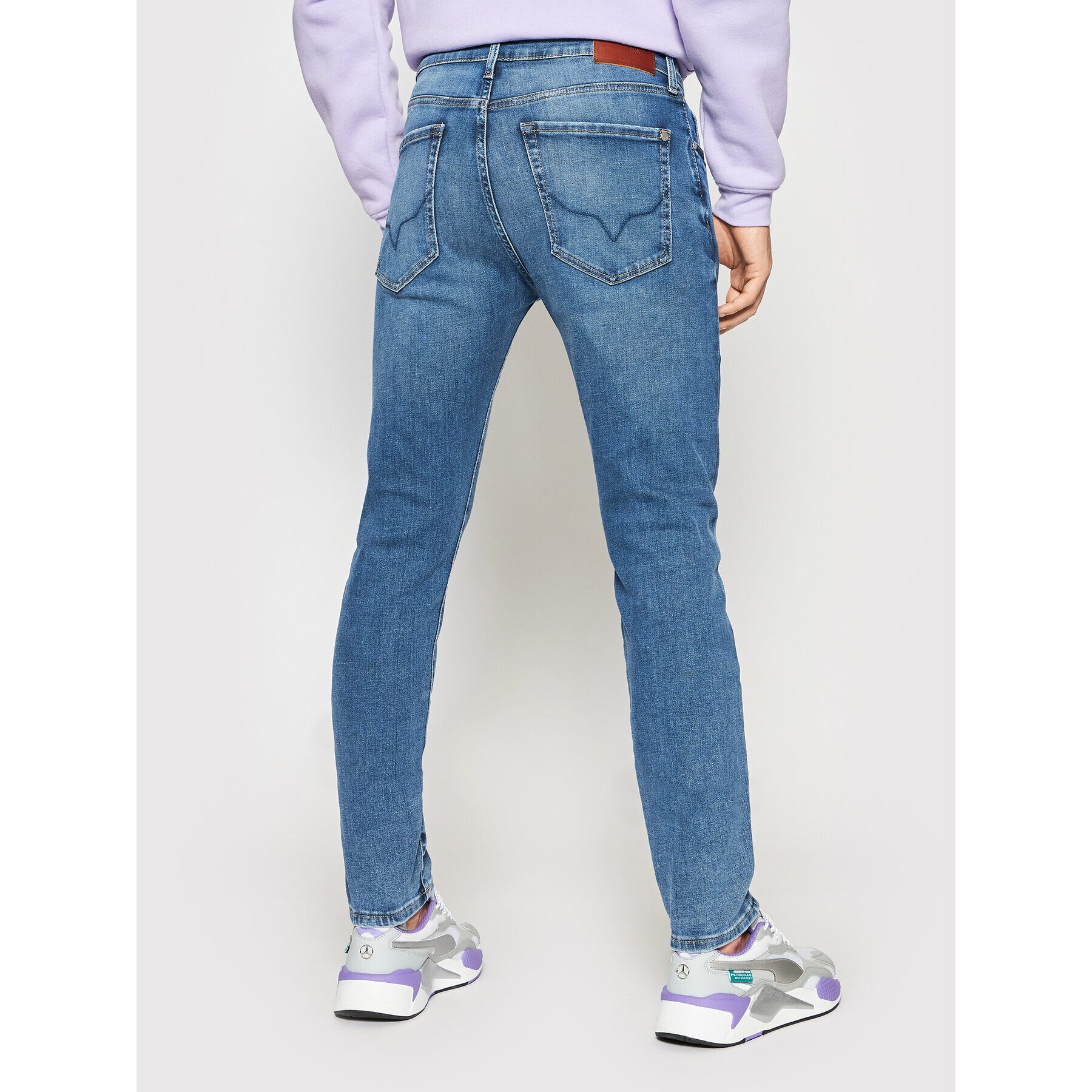 Pepe Jeans Jeansy Crane PM206255 Modrá Slim Taper Fit - Pepit.cz