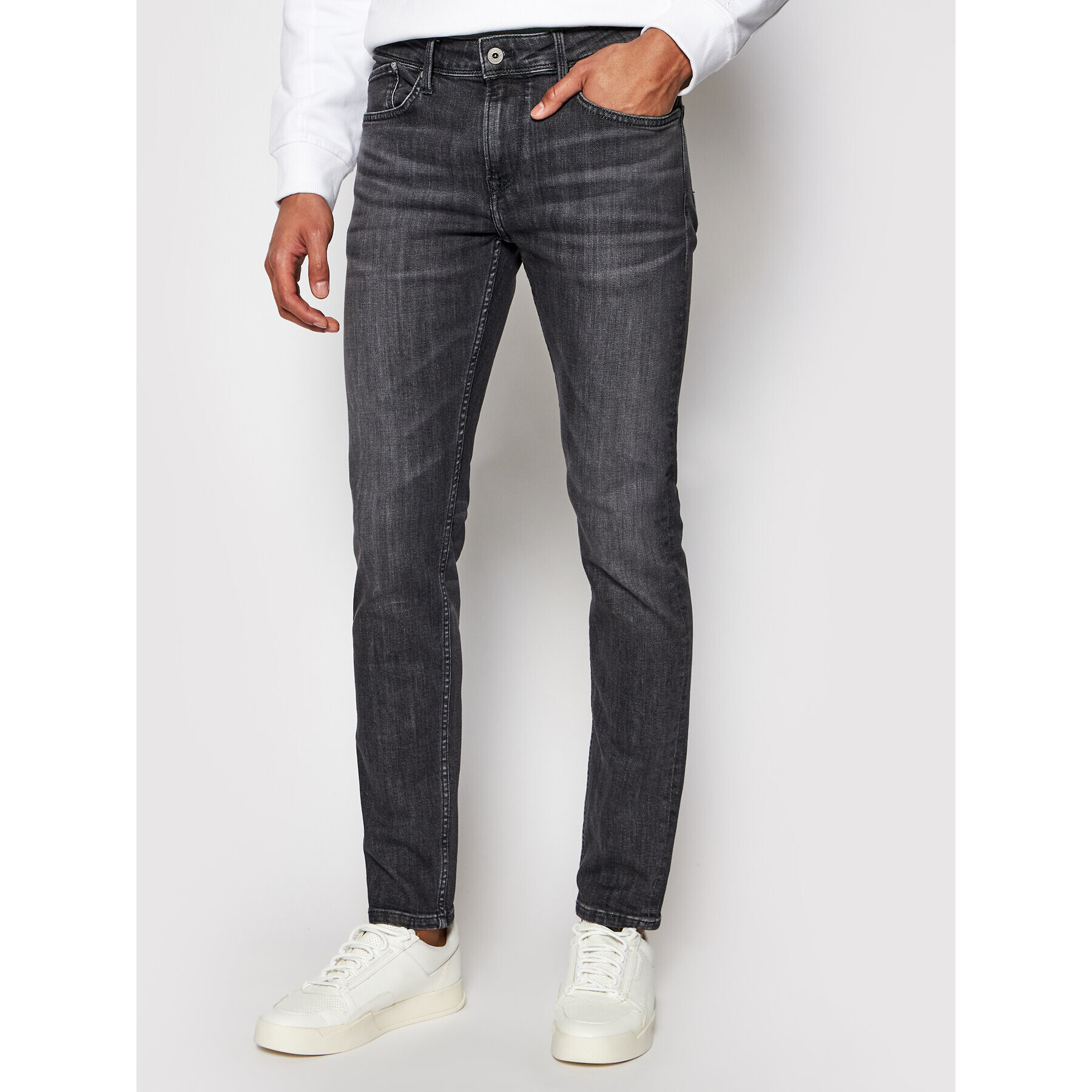 Pepe Jeans Jeansy Finsbury PM200338 Černá Skinny Fit - Pepit.cz