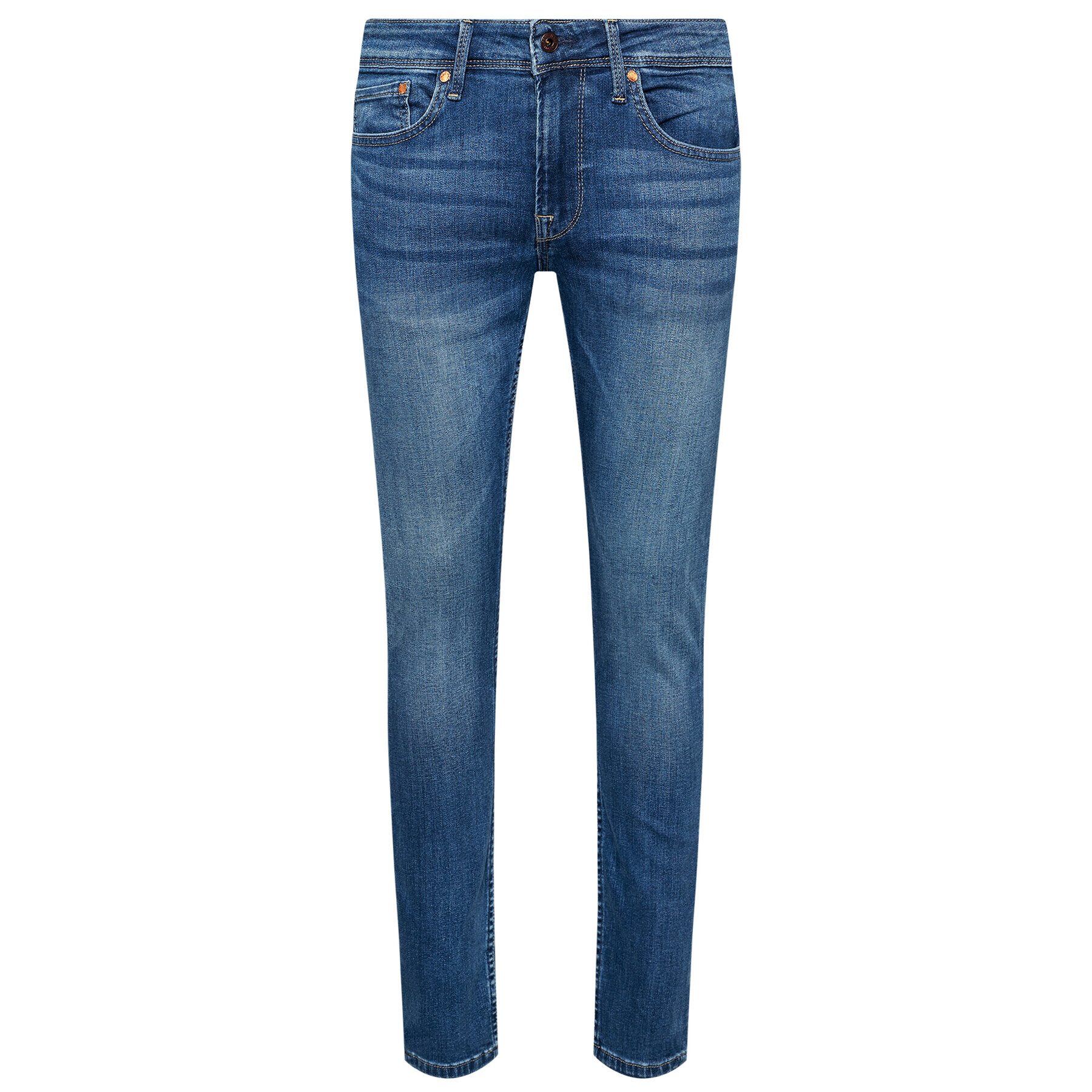 Pepe Jeans Jeansy Finsbury PM200338 Modrá Skinny Fit - Pepit.cz