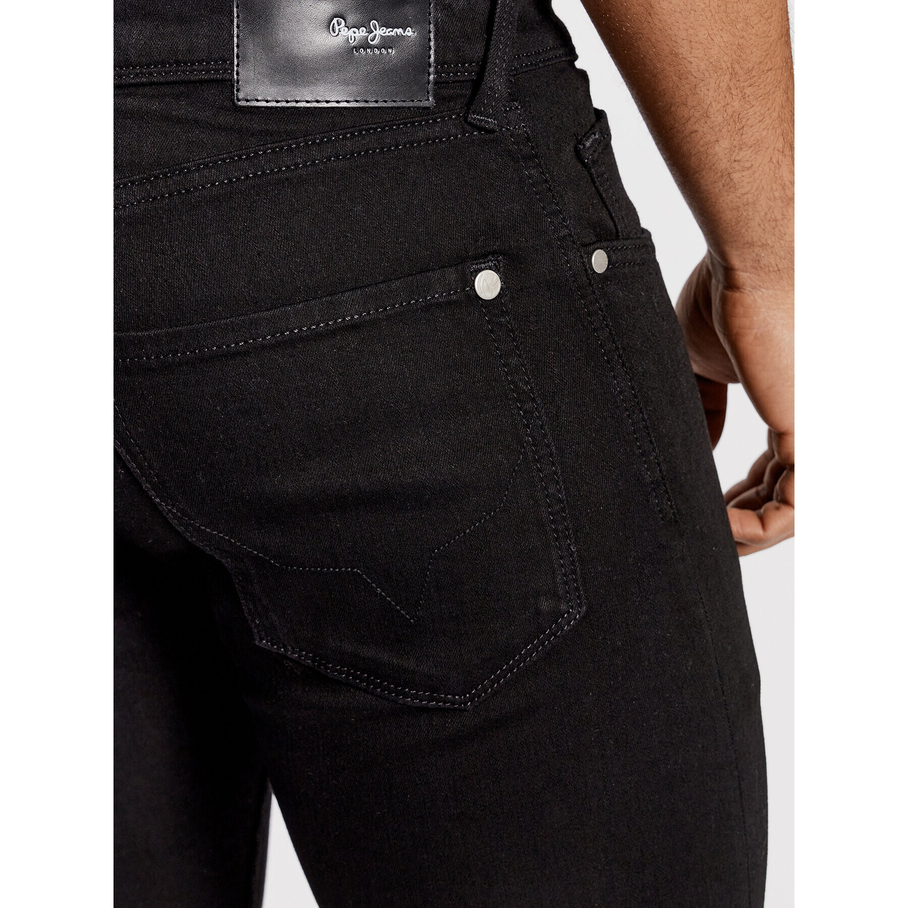 Pepe Jeans Jeansy Finsbury PM206321 Černá Skinny Fit - Pepit.cz