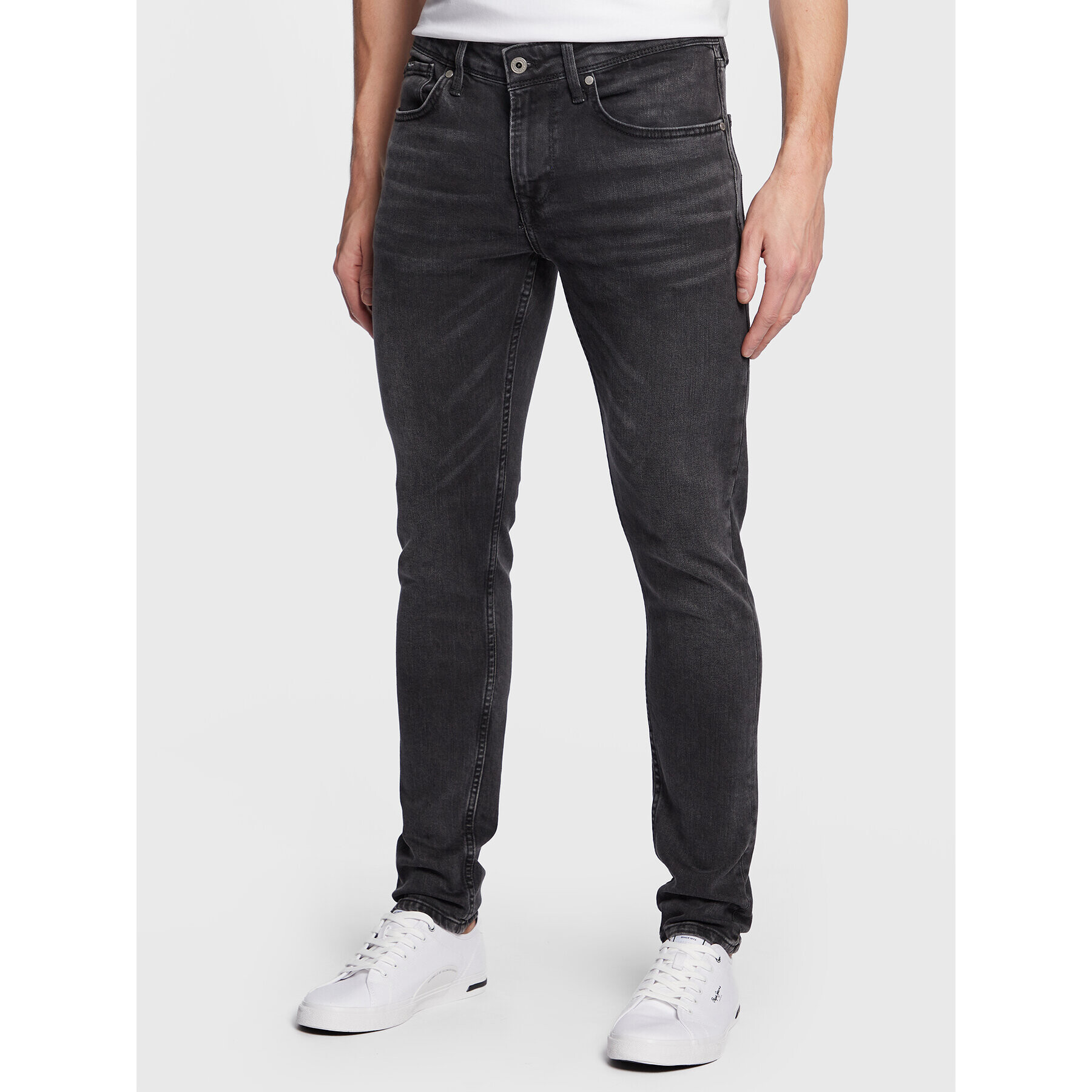 Pepe Jeans Jeansy Finsbury PM206321 Černá Skinny Fit - Pepit.cz