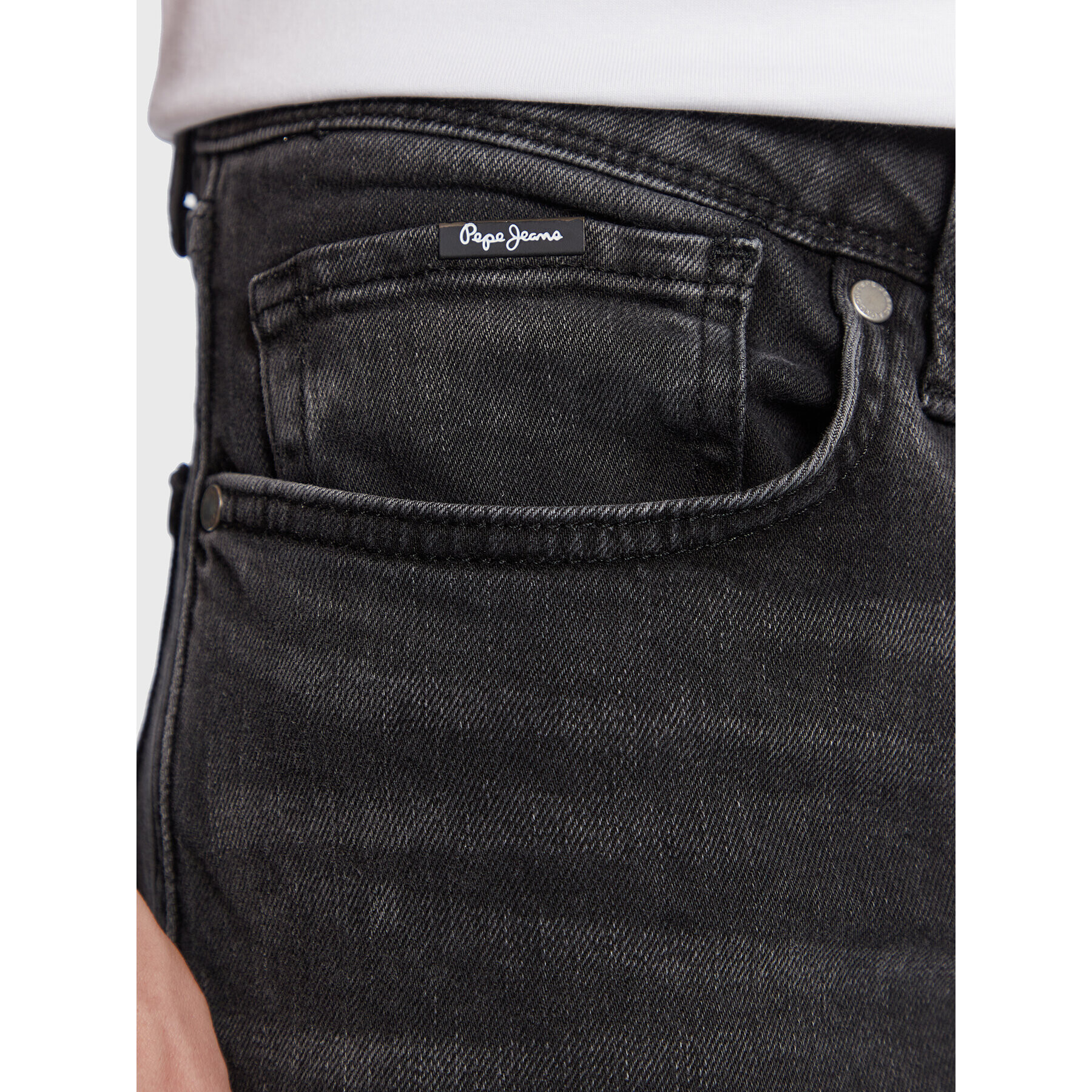 Pepe Jeans Jeansy Finsbury PM206321 Černá Skinny Fit - Pepit.cz